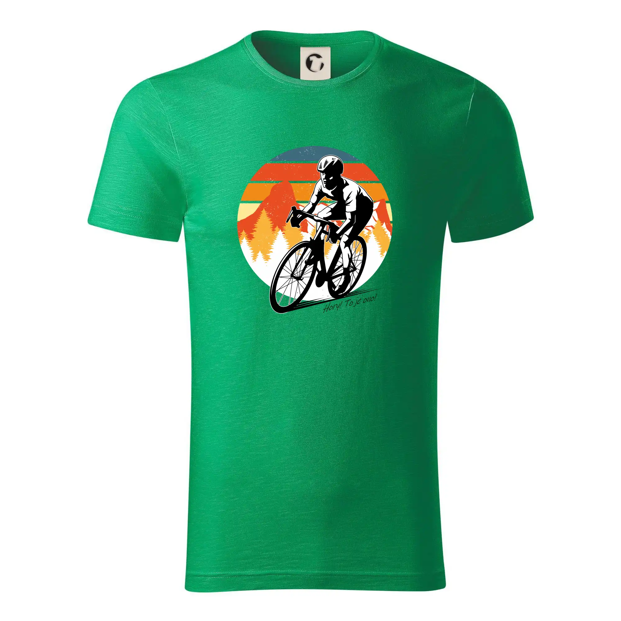 Tričko ako darček pre cyklistu - Cyklista - Mountains! This is it! - Tričko z organickej bavlny