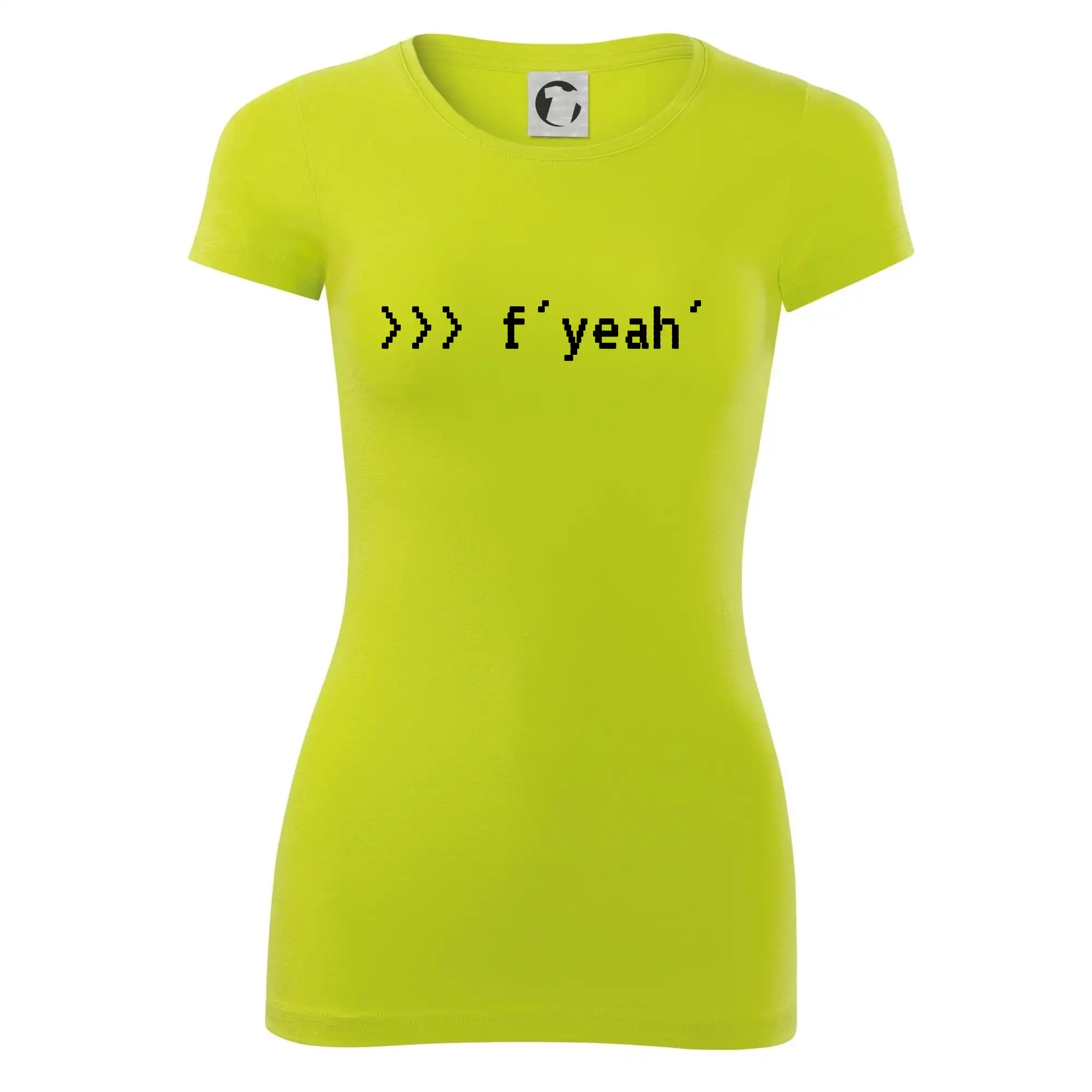 Tričká pre ajťákov - Python  f yeah - Dámske tričko Glance - Priliehavejší strih