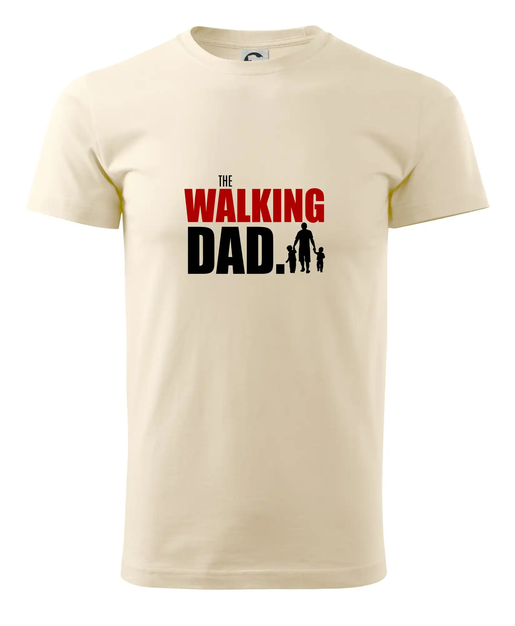Najlepší darček pre otecka ku dňu otcov - The walking dad dve deti - Pánske tričko nižšej gramáže