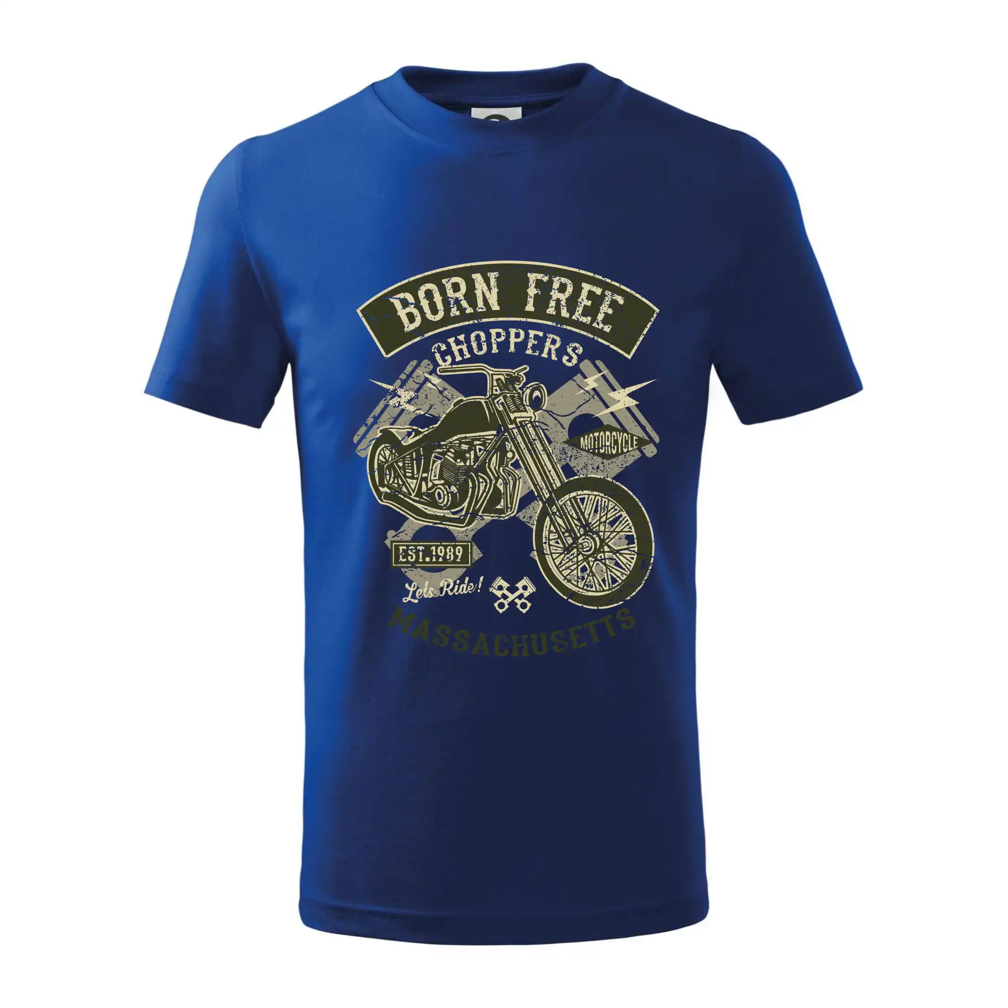Tričká a mikiny s potlačou motoriek – pre pravých motorkárov - Born Free Choppers - Tričko detské bavlnené