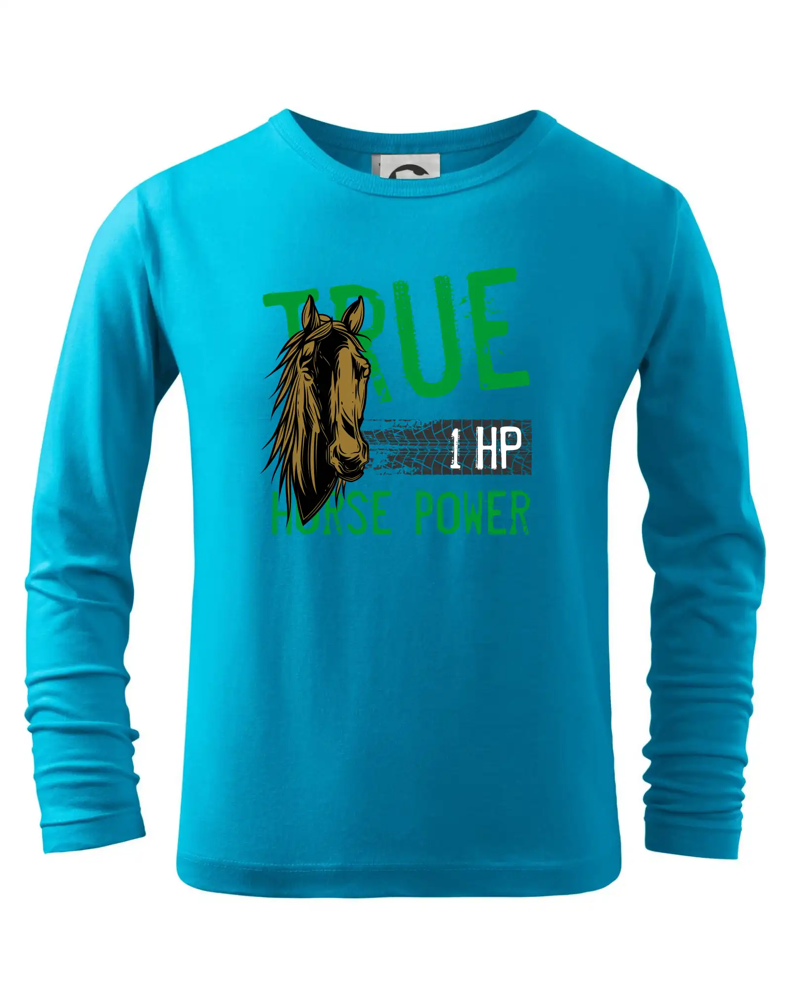 Tričká s koňmi - True Horse Power 1 HP - Tričko detské Long Sleeve