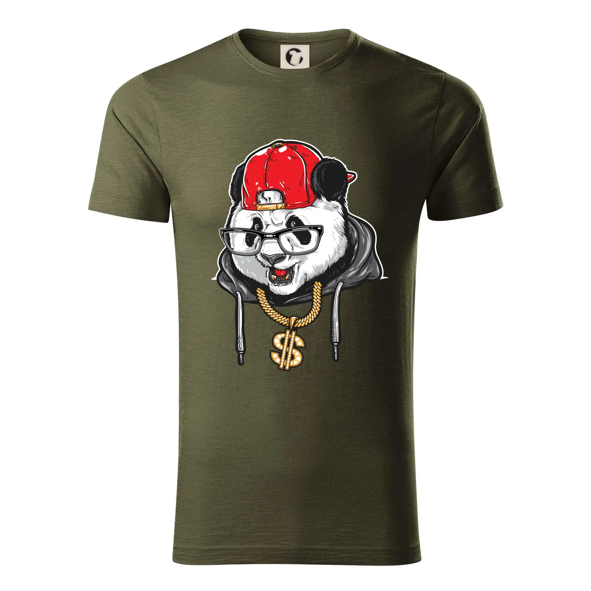 Hudobné tričká - Hip hop panda - Tričko z organickej bavlny