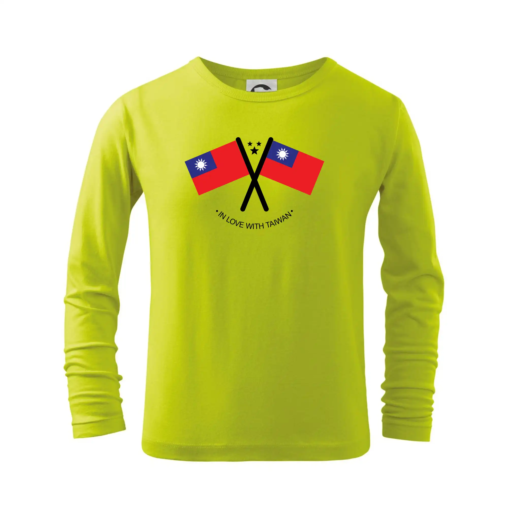 Motívy štátnych vlajok - In love with Taiwan - vlajky - Tričko detské Long Sleeve