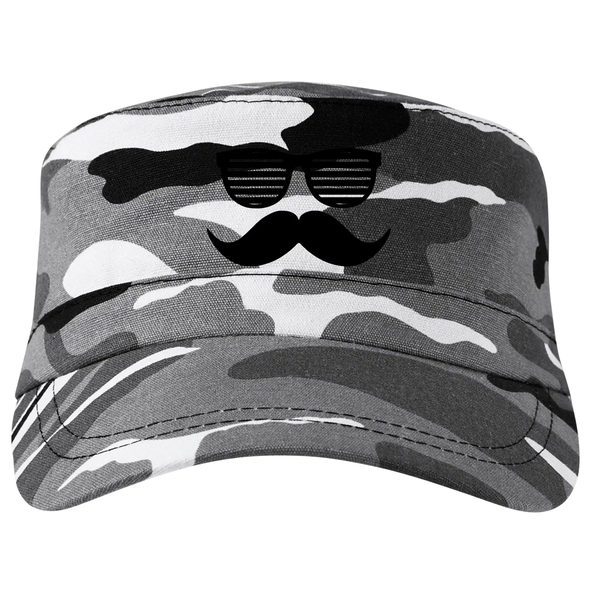 Tričká s fúzikmi - Mustache okuliare - Šiltovka CAMO