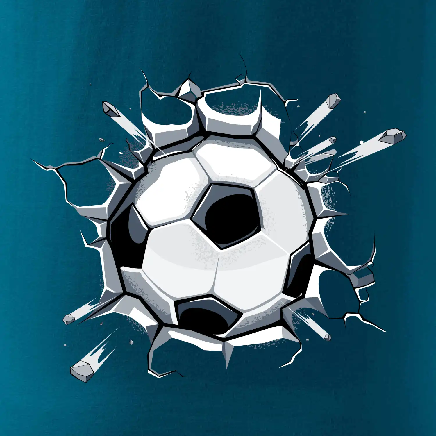 Fotbalový míč v triku