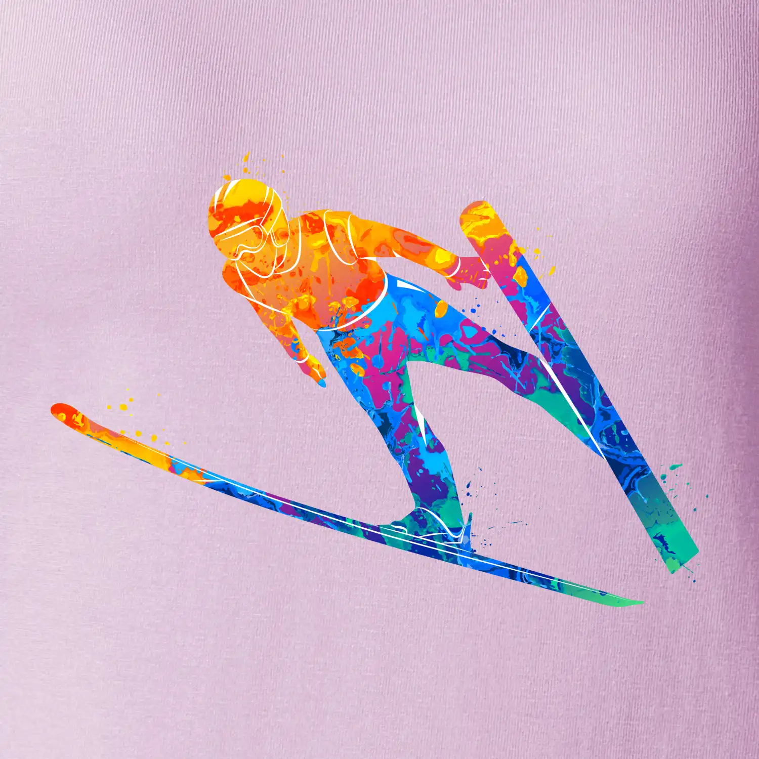 Skokan na lyžích splash