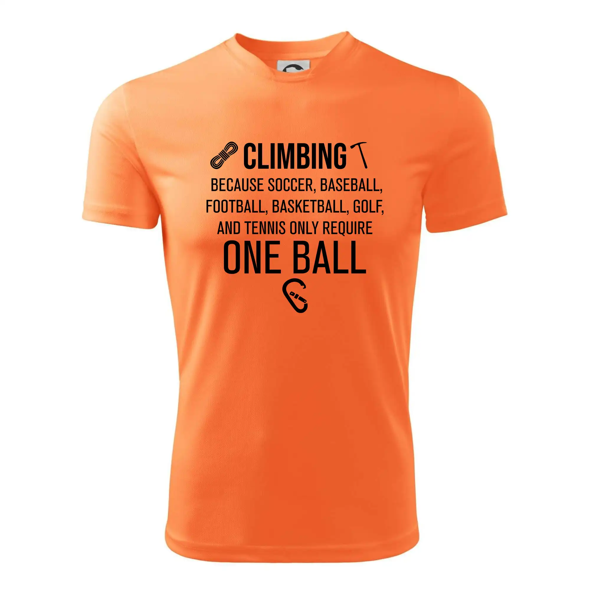 Climbing beacause one ball
