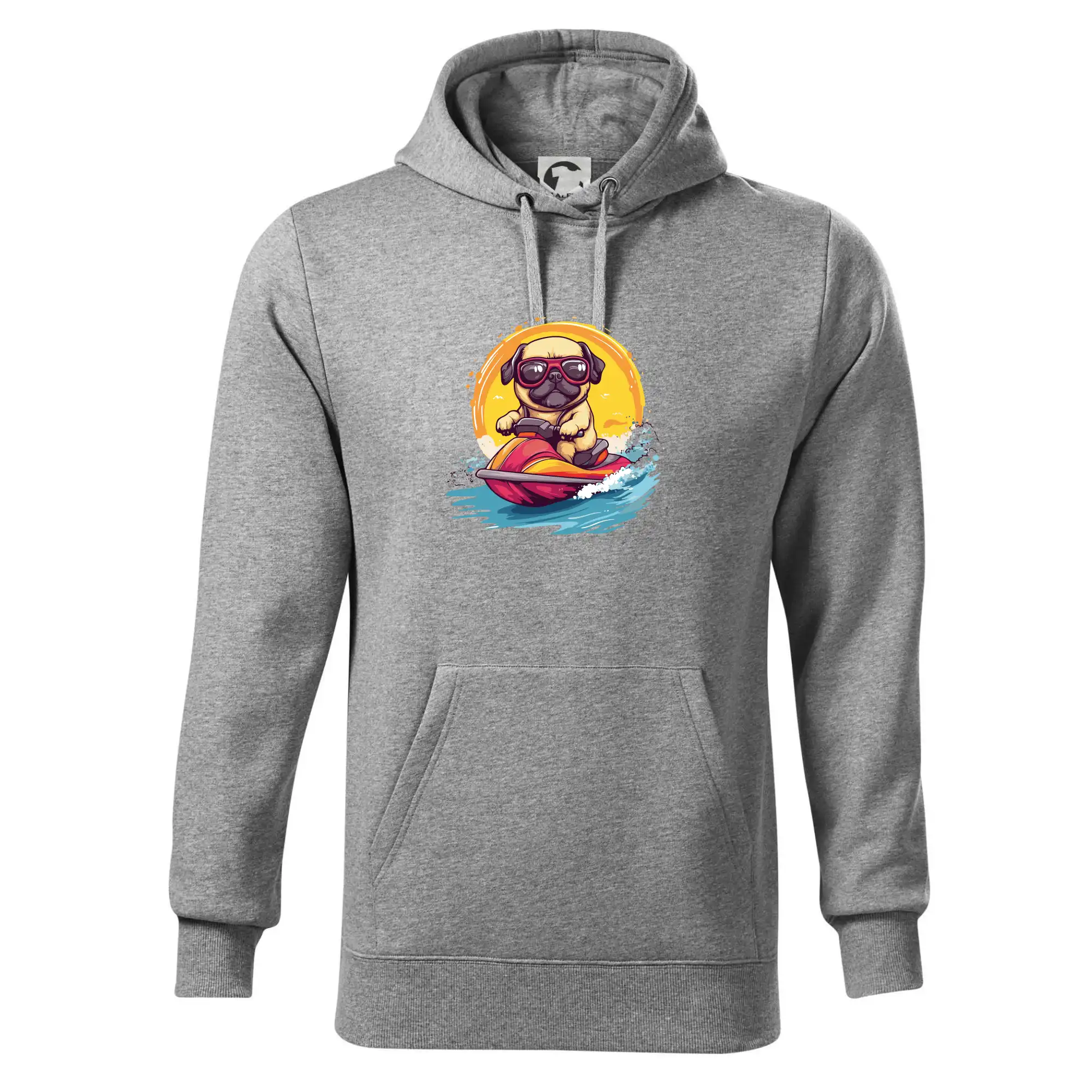 Mops na vodním skútru