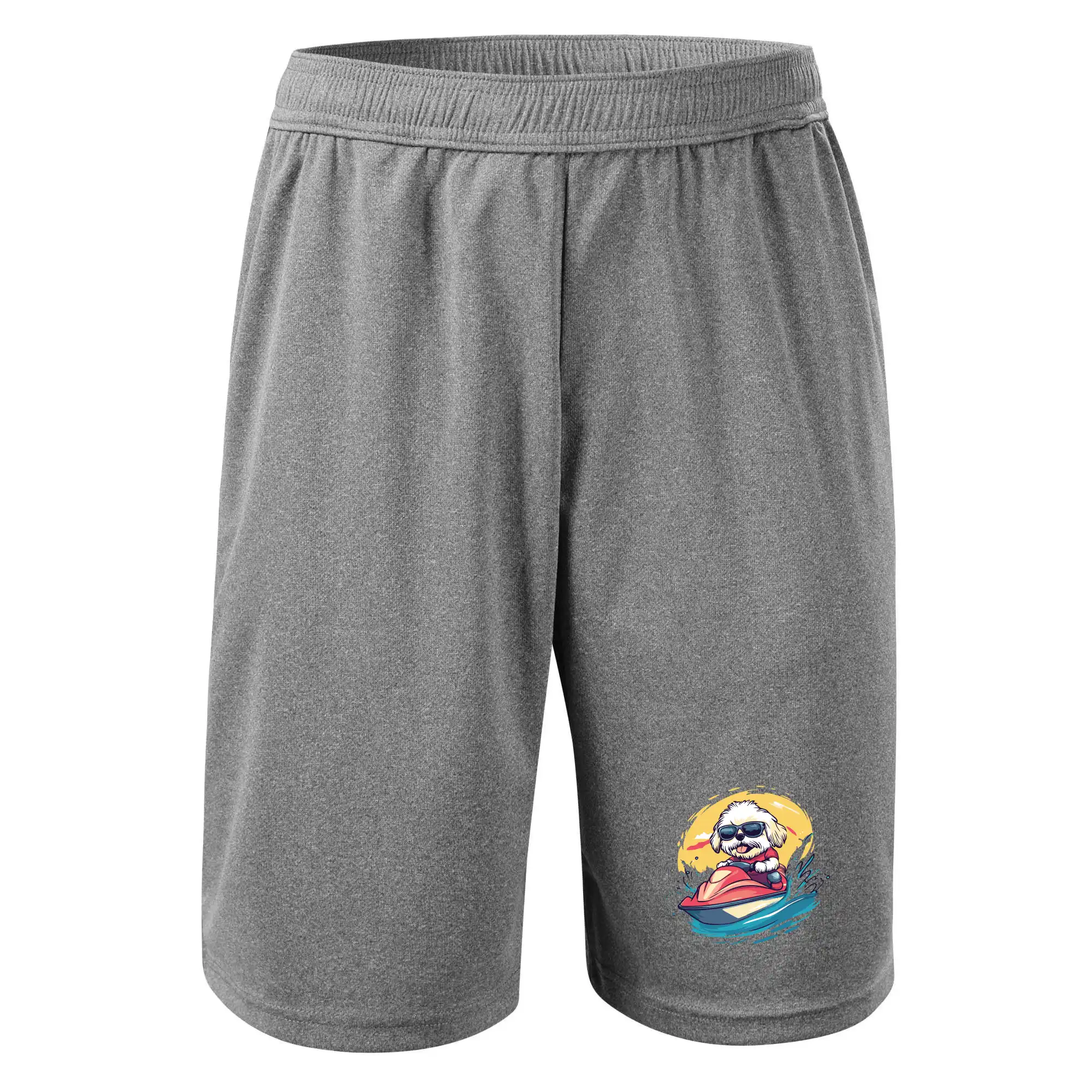 Lhasa Apso na vodním skútru