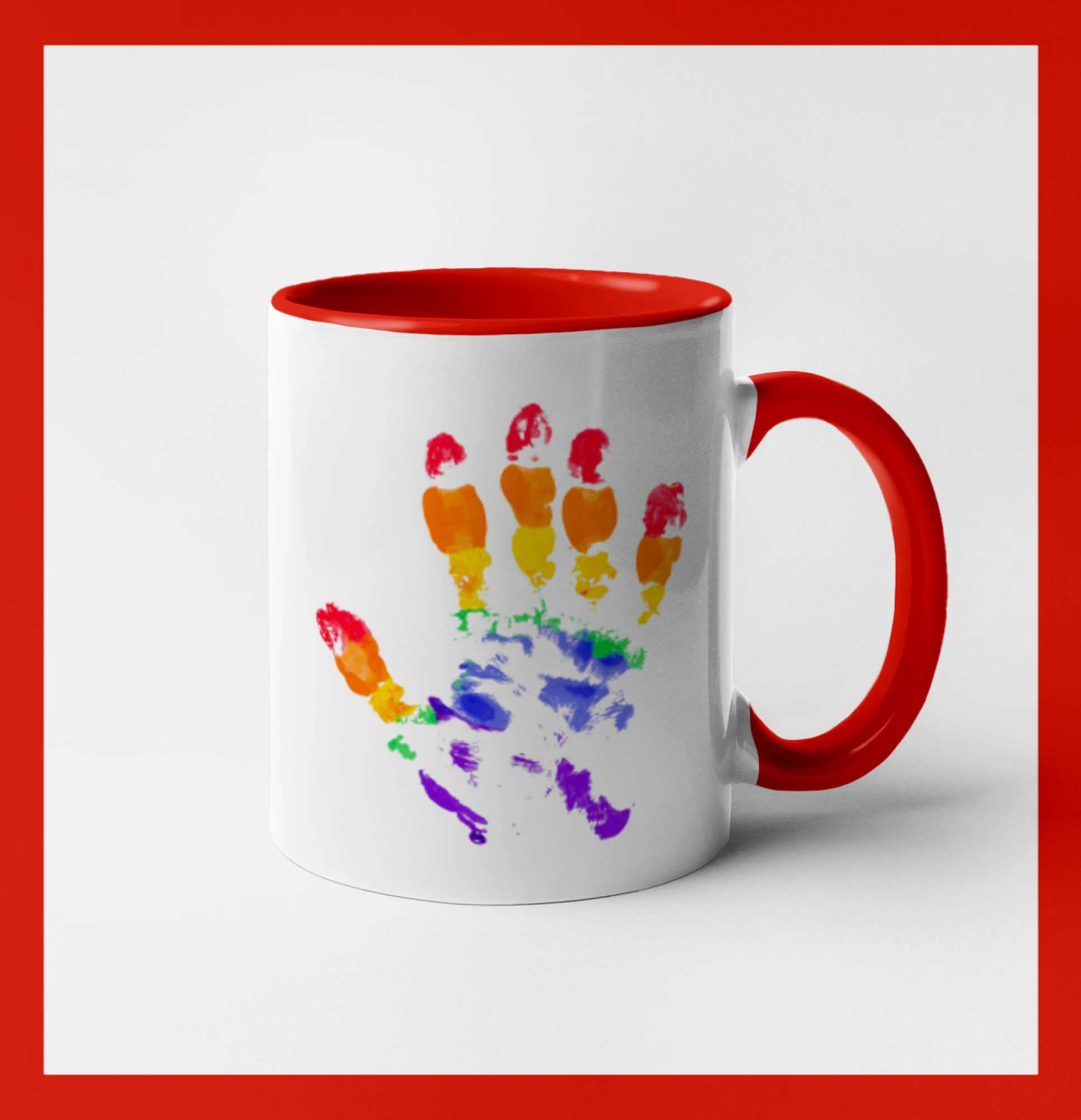 LGBT hand print