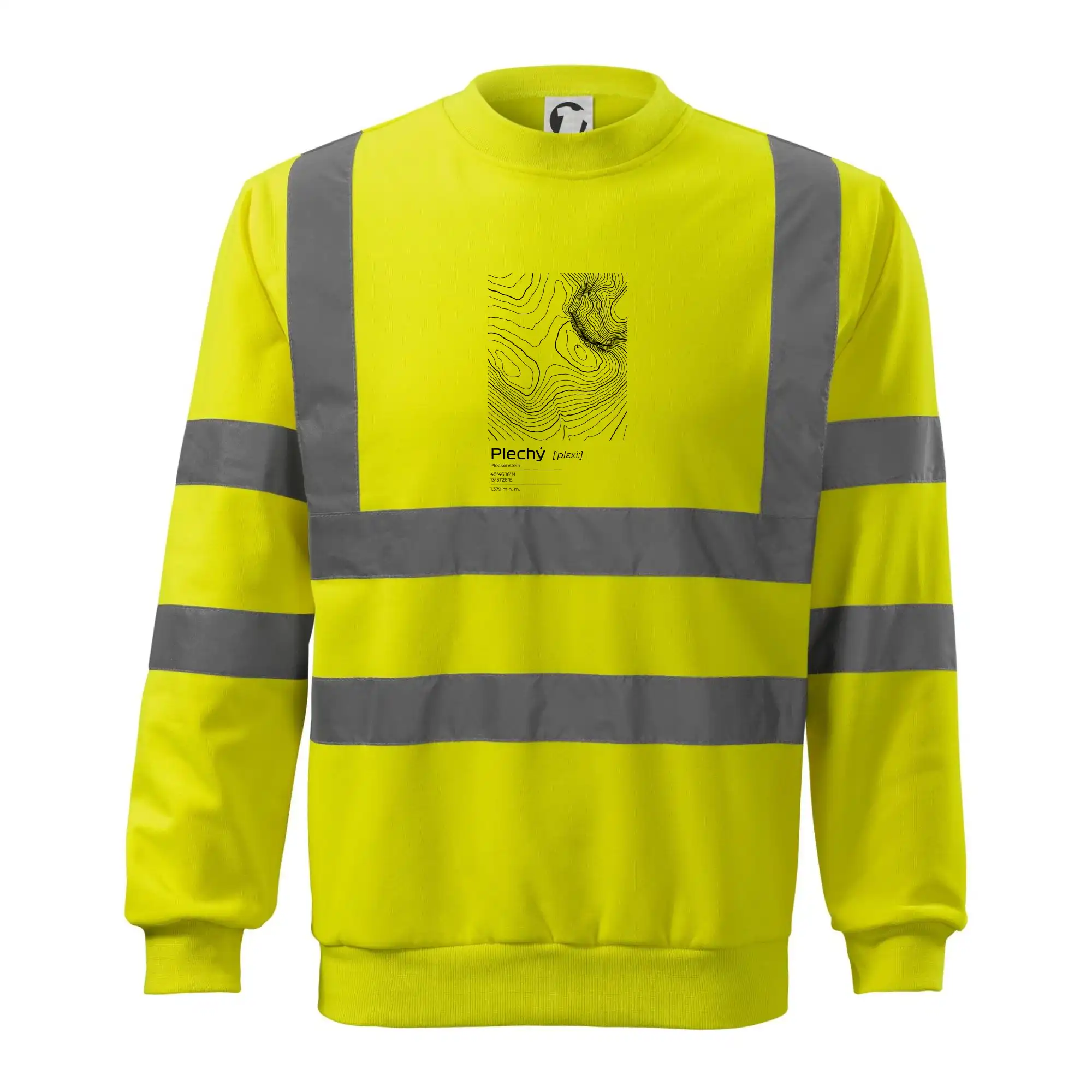 Plechý - vrstevnice v obdélníku