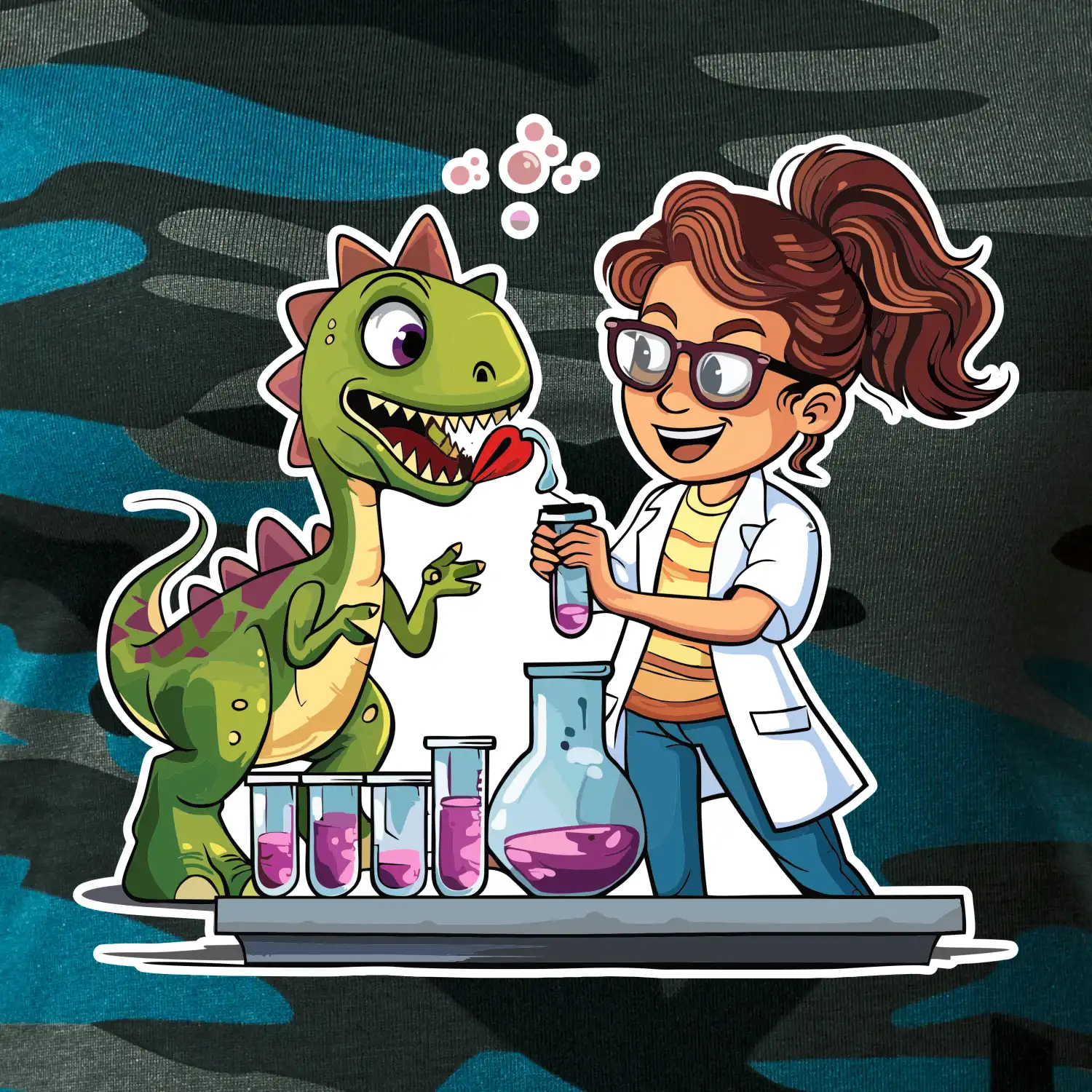 Chemik a dinosaurus - Holka