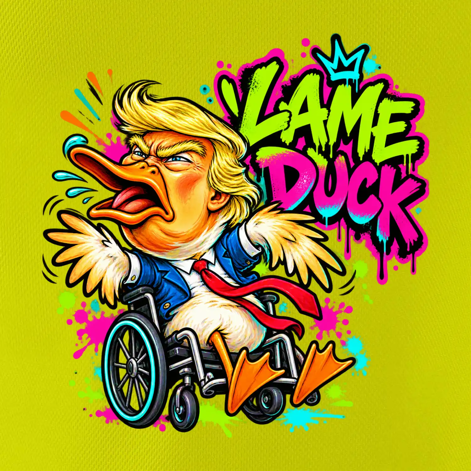 Trump lame duck graffiti