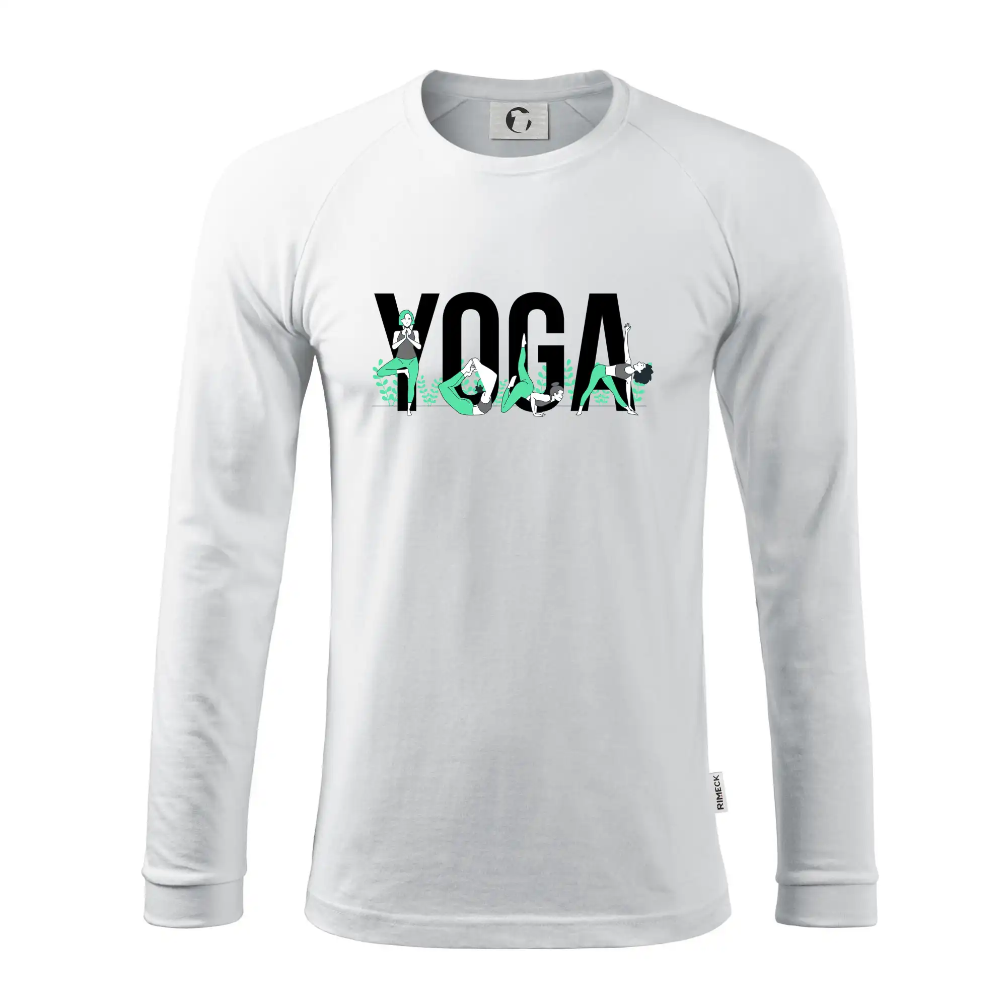 Yoga nápis barevný