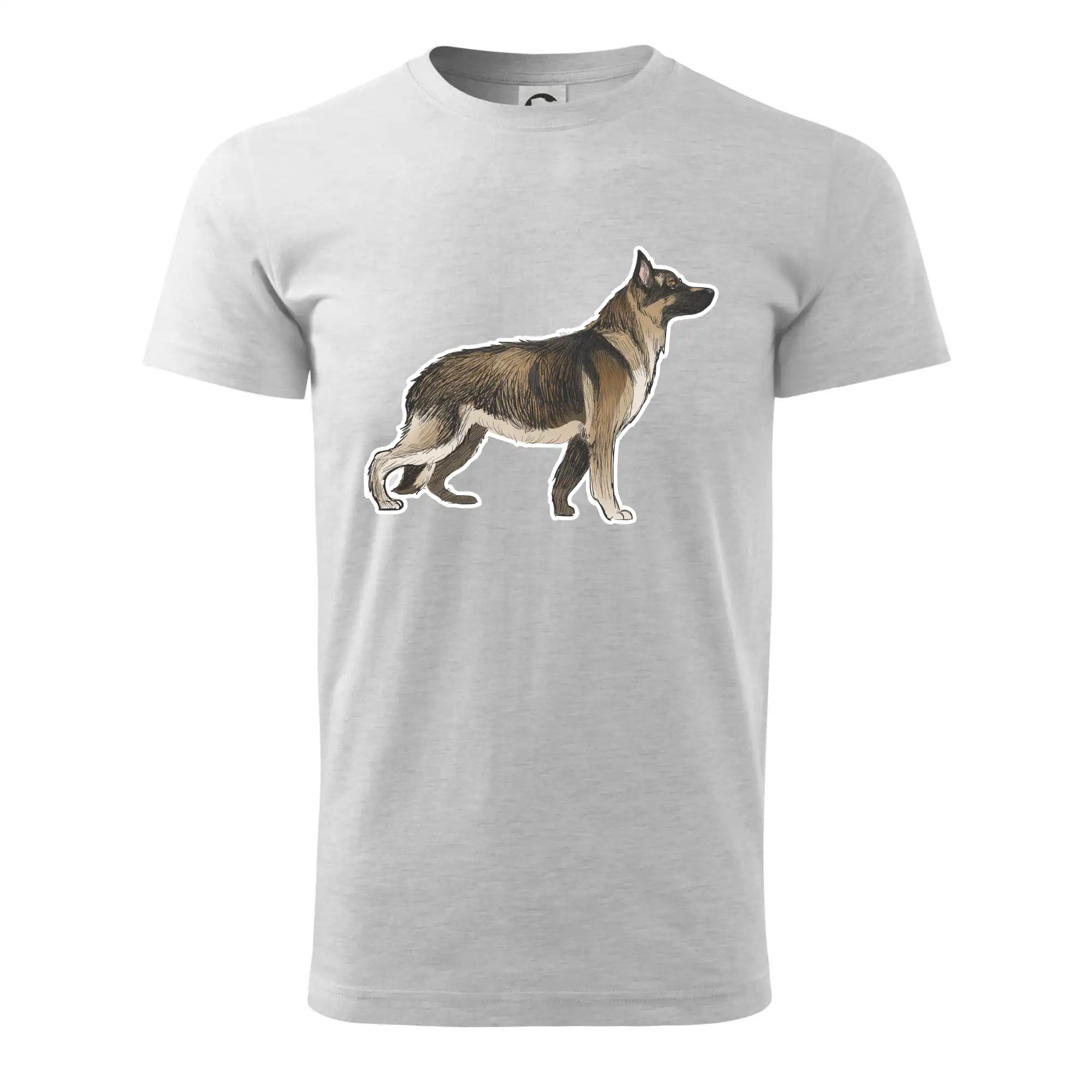 Německý ovčák - hnědý kreslený