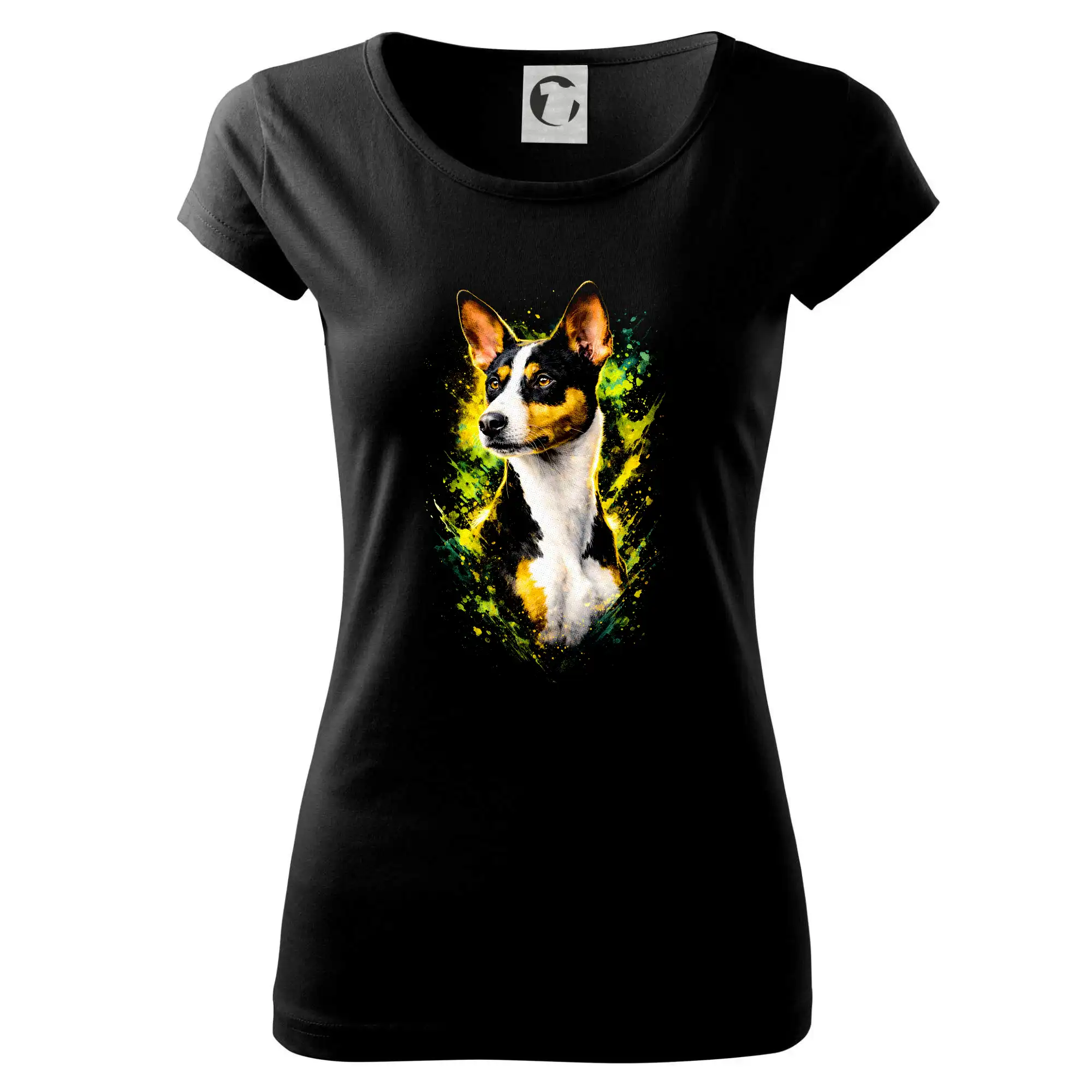 Obrázek polotón Basenji hlava