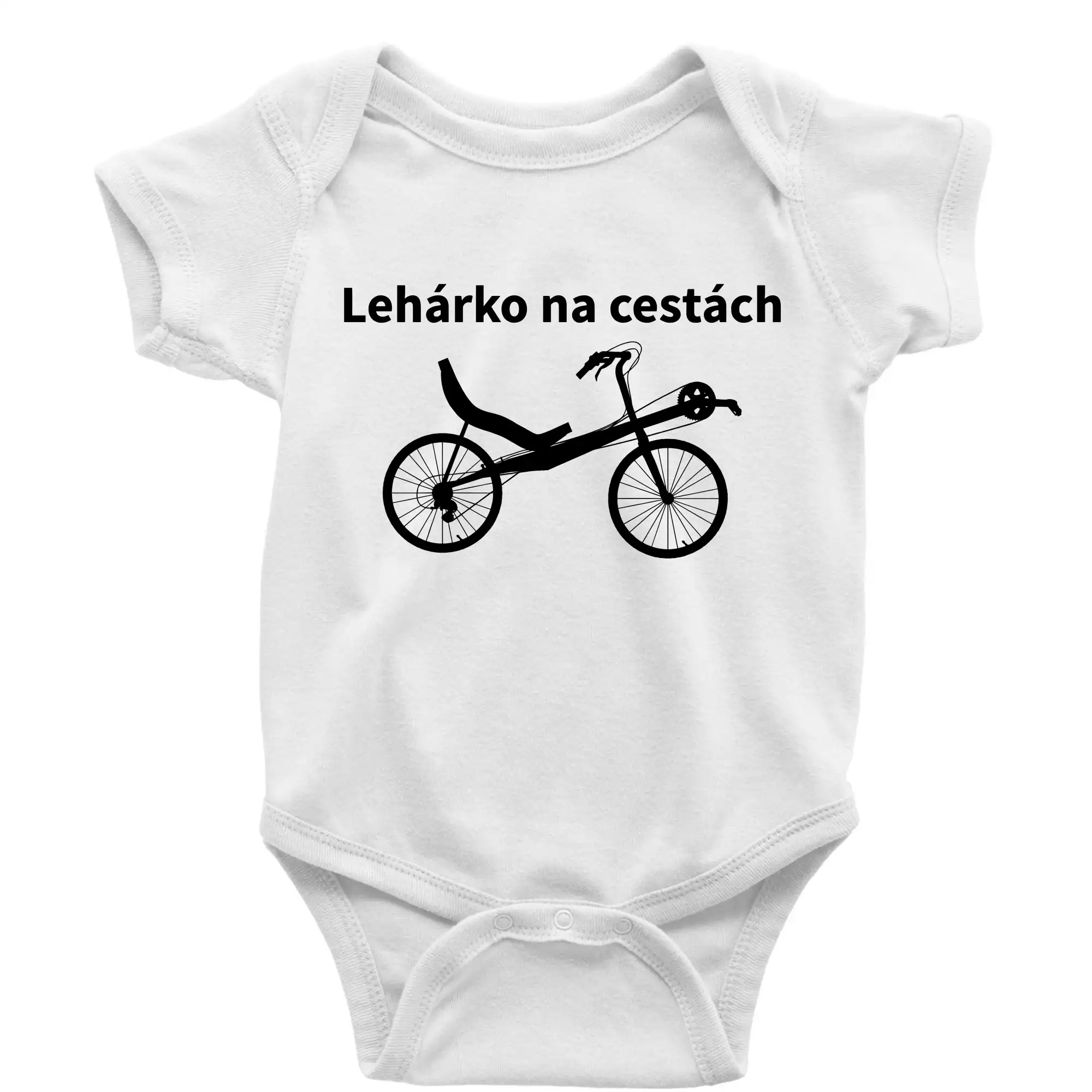 Tričko ako darček pre cyklistu - Lehárko na cestách - Body dojčenské s krátkym rukávom
