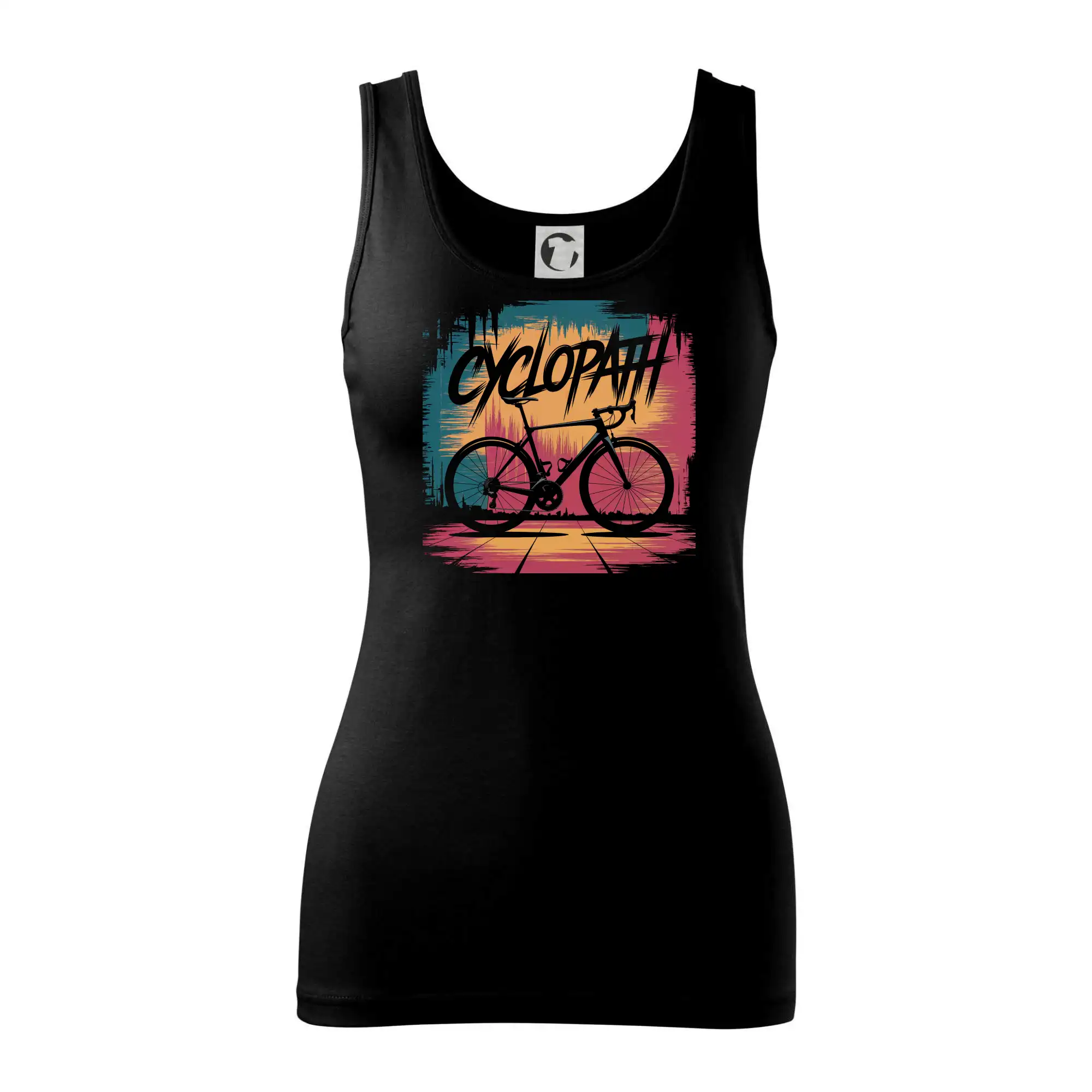 Tričko ako darček pre cyklistu - Cyclopat gravel colored - Dámske tielko
