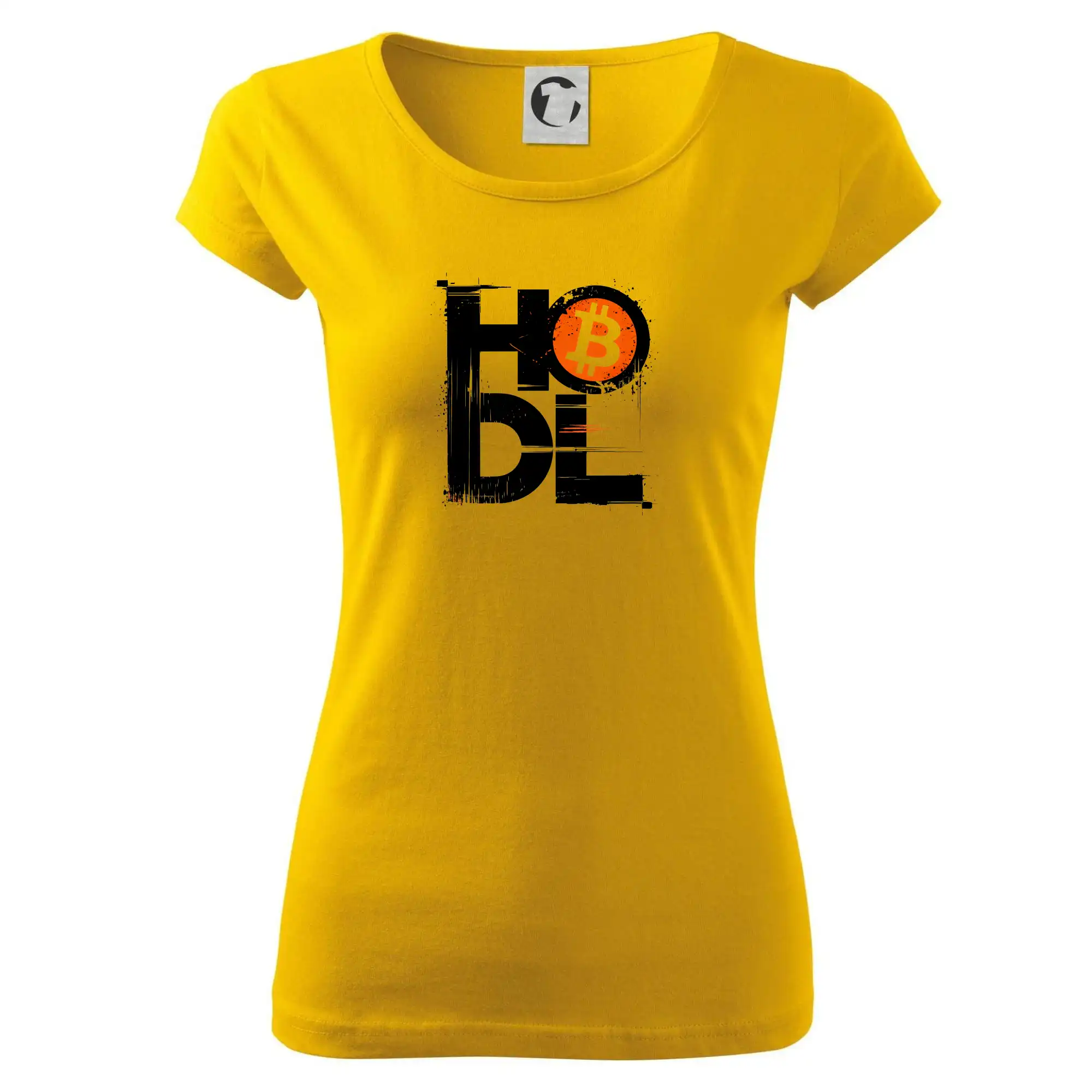 Hodl velký nápis a logo BTC - Dámske tričko Pure