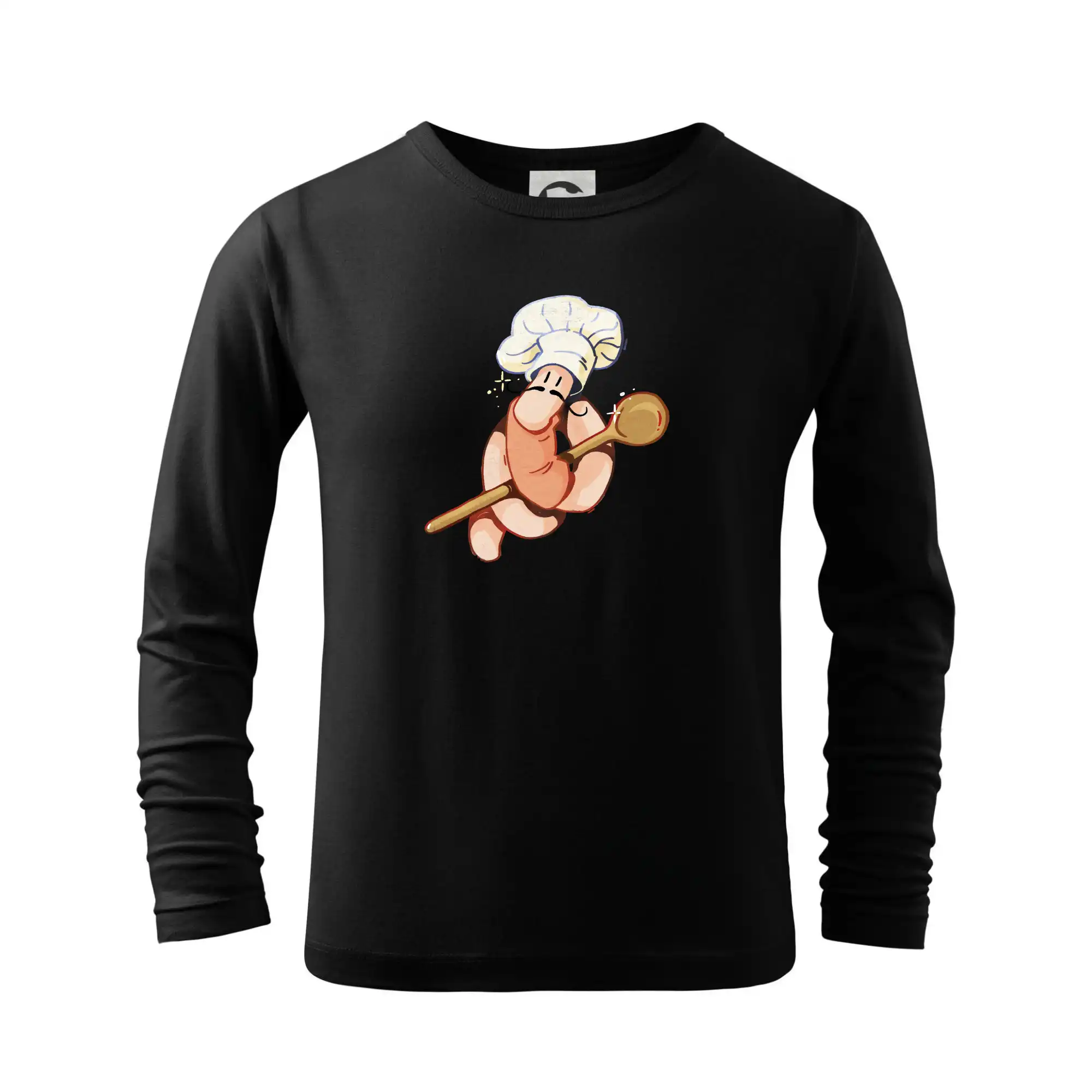 Grafické tričká - Dážďovka kuchár (Alexis Citrine) - Tričko detské Long Sleeve