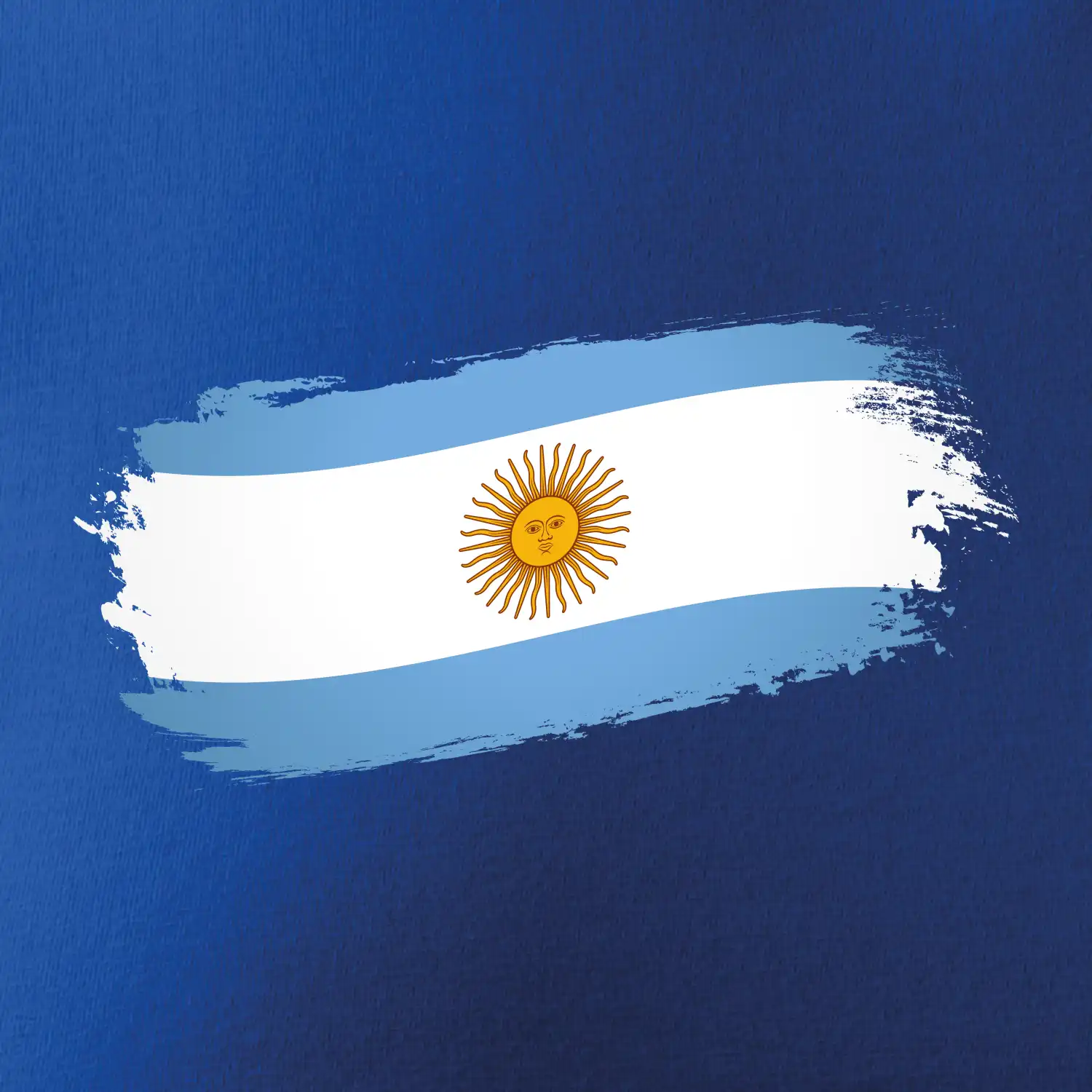 Argentina vlajka okousaná