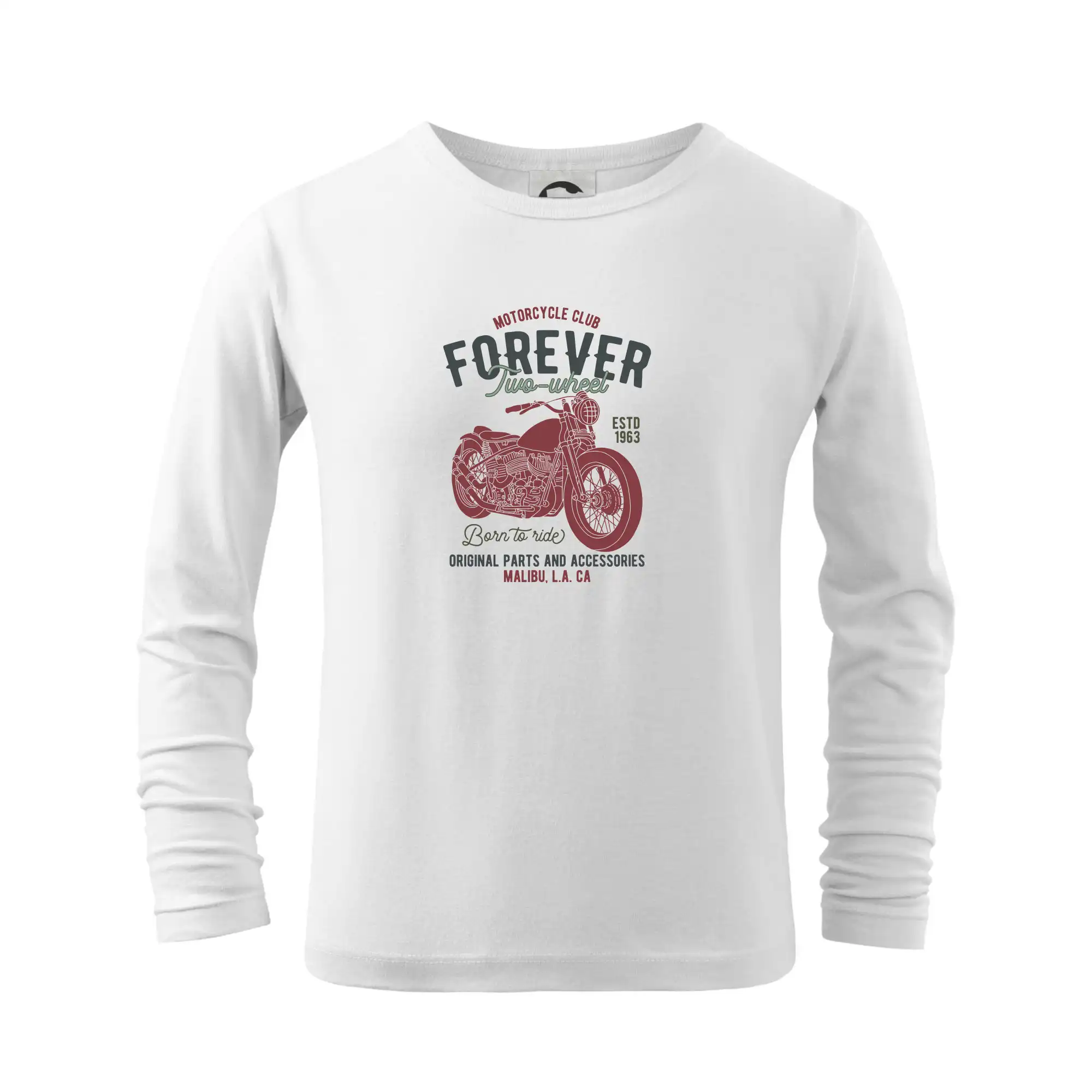 Tričká a mikiny s potlačou motoriek – pre pravých motorkárov - Malibu parts - two wheel - Tričko detské Long Sleeve