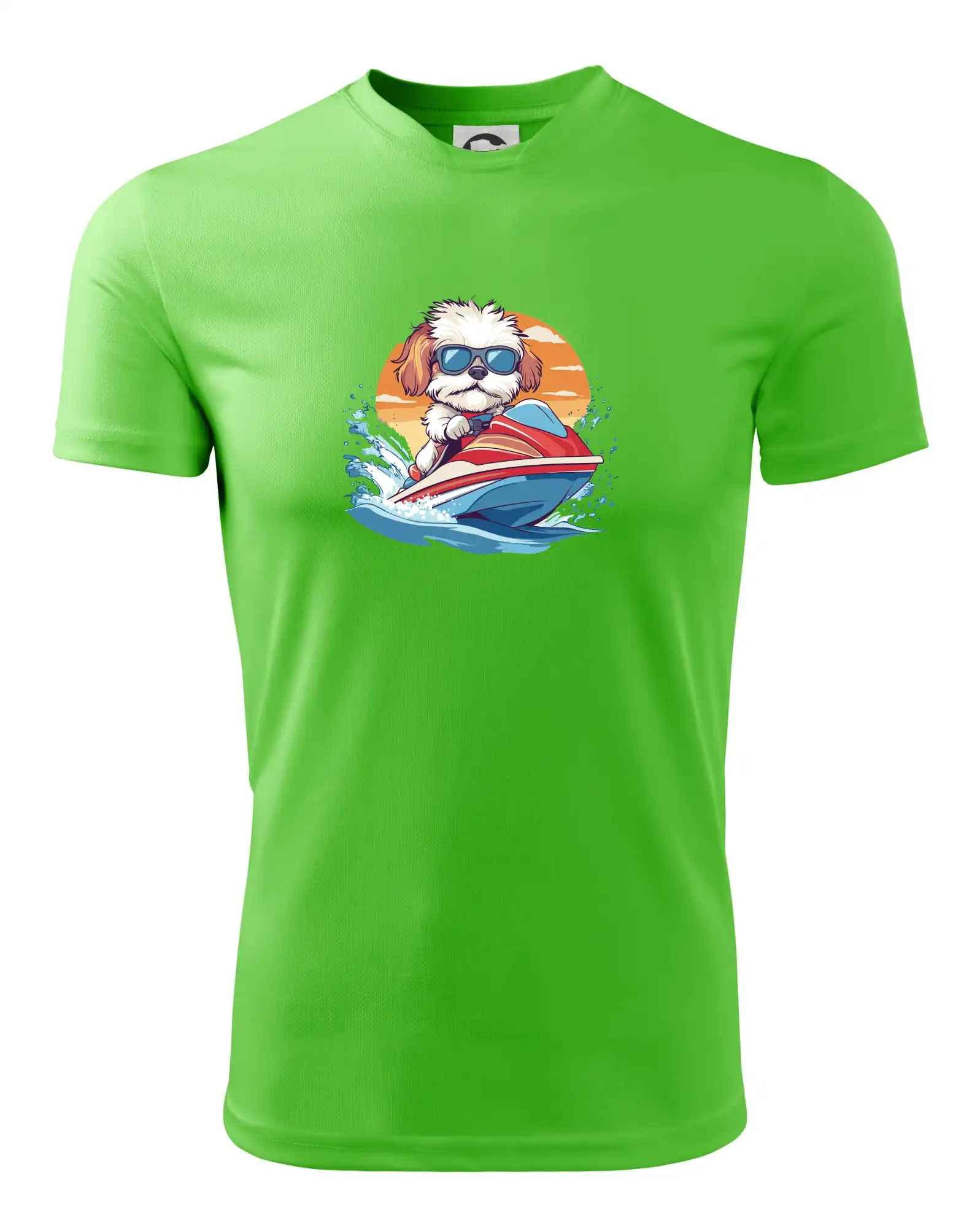 Bišonek na vodním skútru