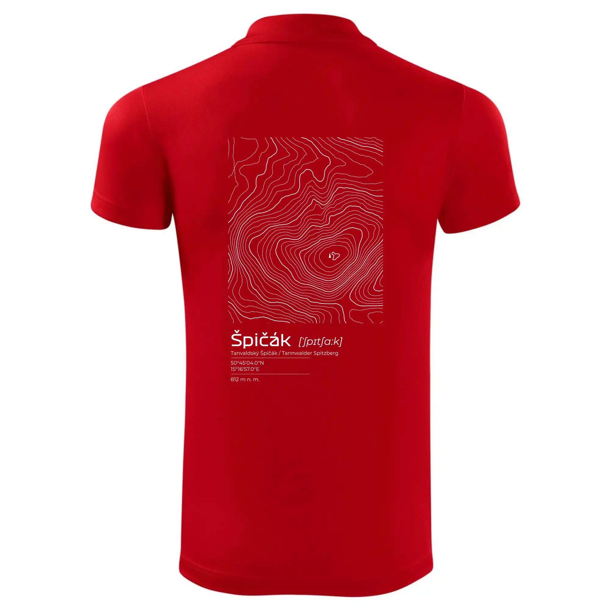 Špičák - vrstevnice v obdélníku