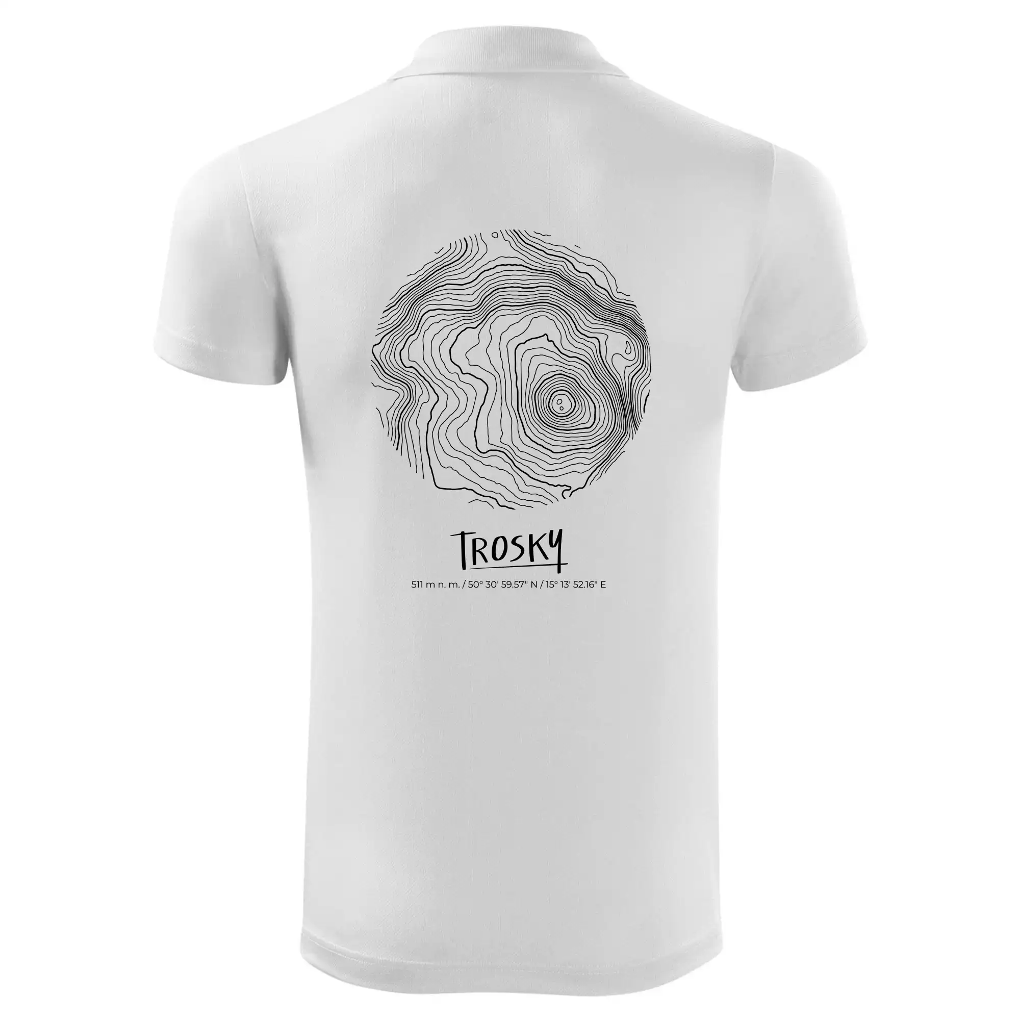 Trosky - vrstevnice v kruhu