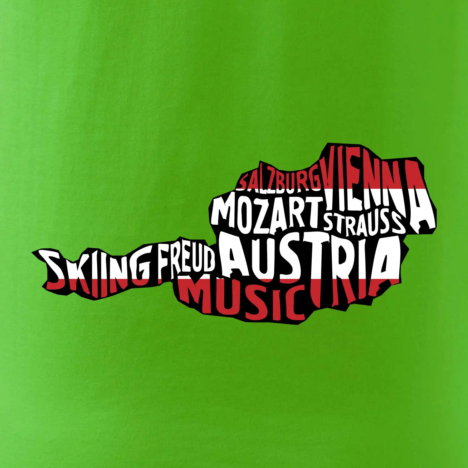 Mapy - názvy měst - Rakousko