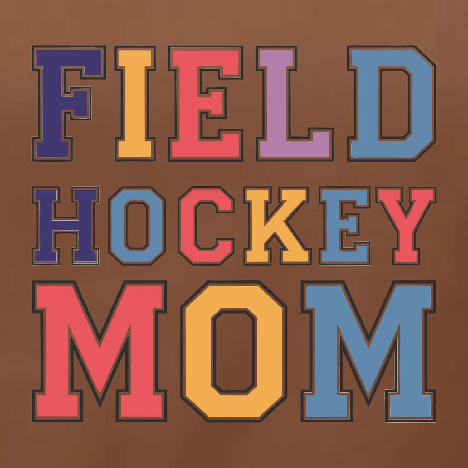 Field hockey mom - sportovní písmo