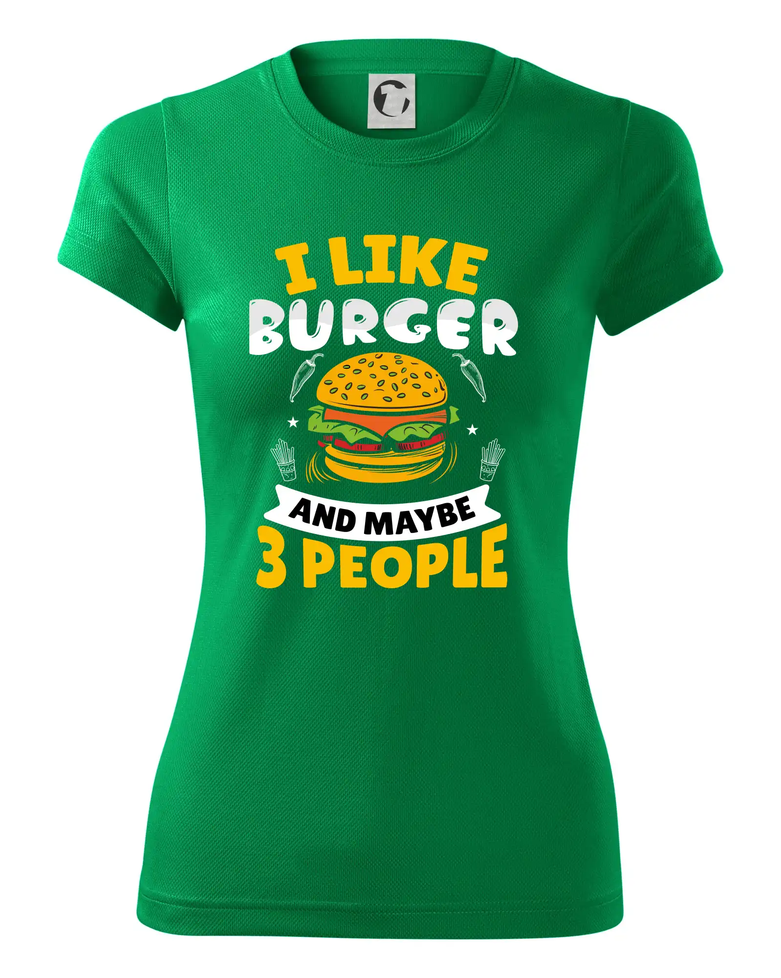 I like burger and maybe 3 people