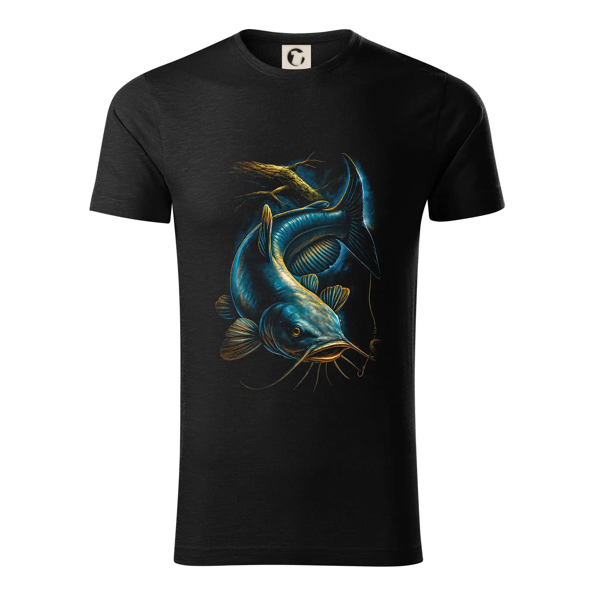 Obrázek sumec a kus stromu