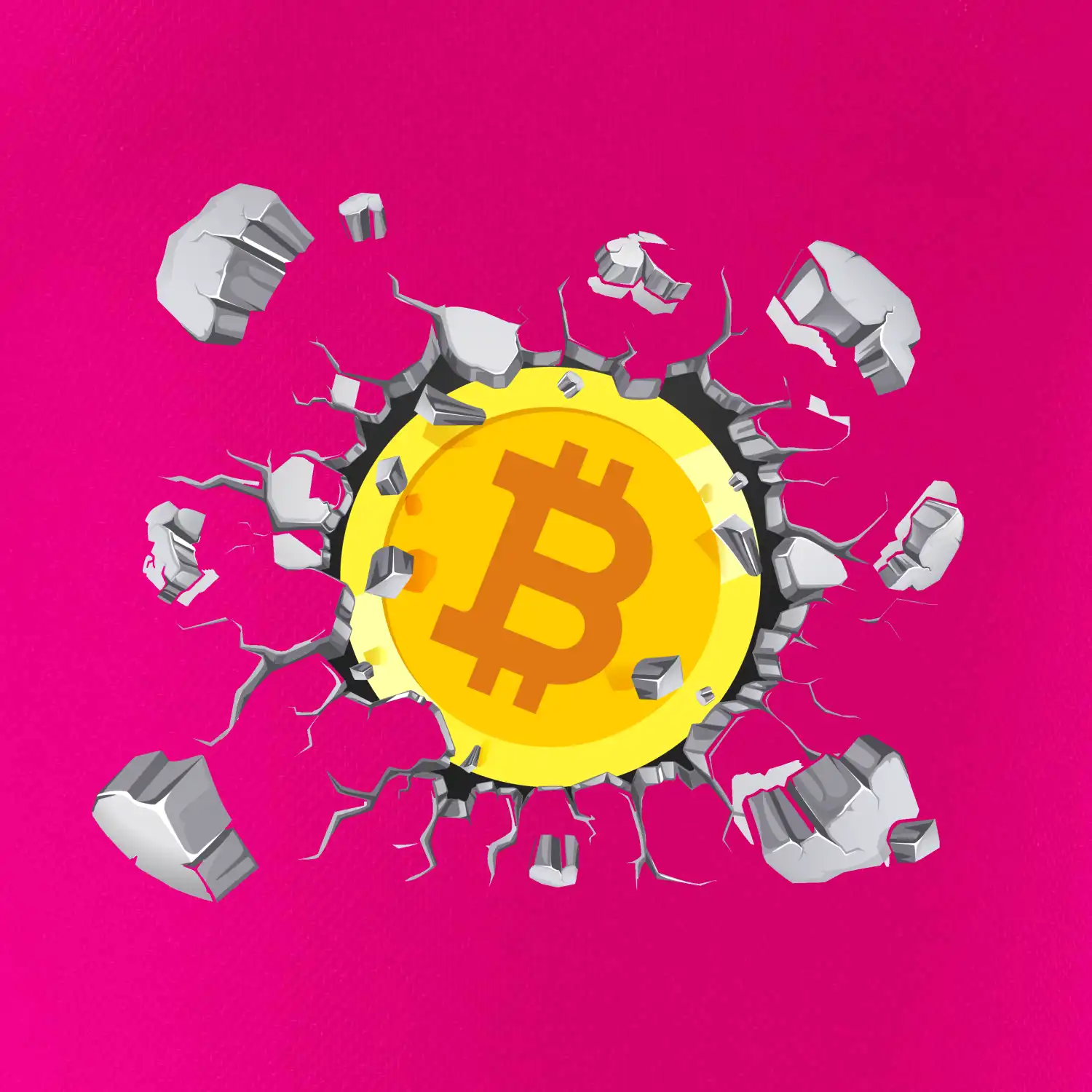Bitcoin v triku