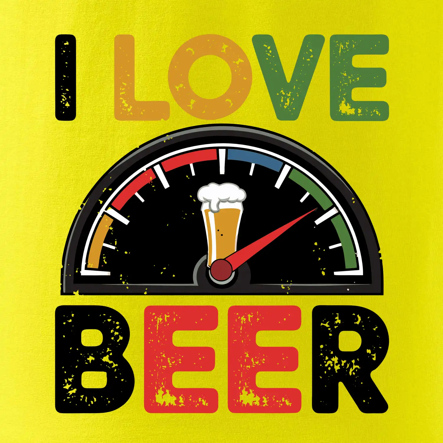 I love beer - palivoměr
