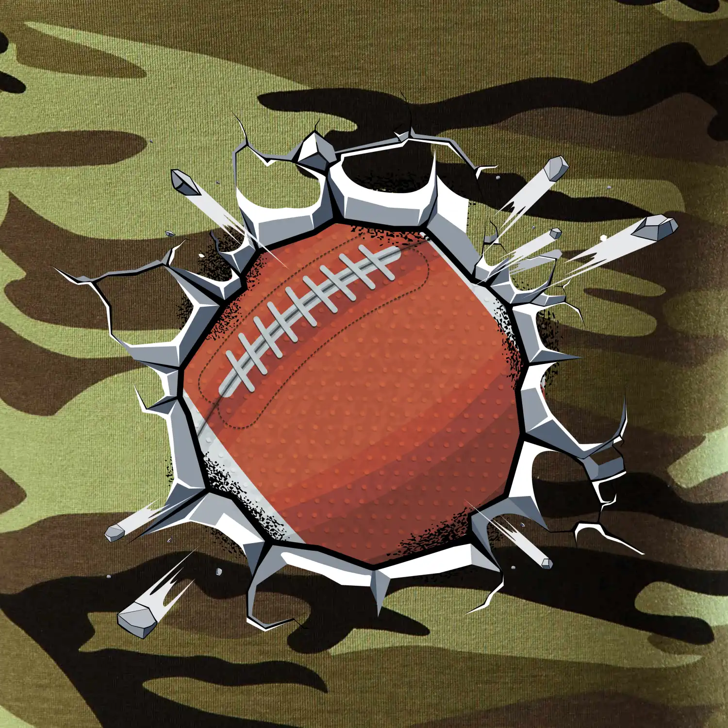 Americký fotbal míč v triku