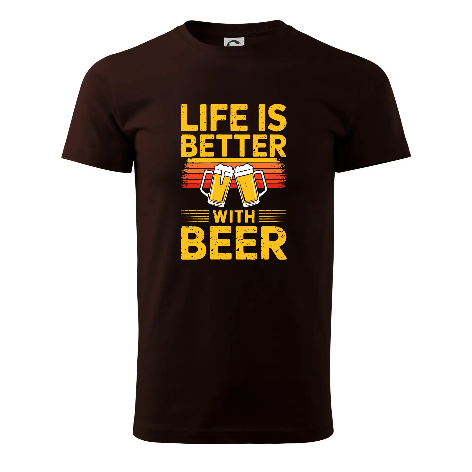 Life is better with beer - oranžové
