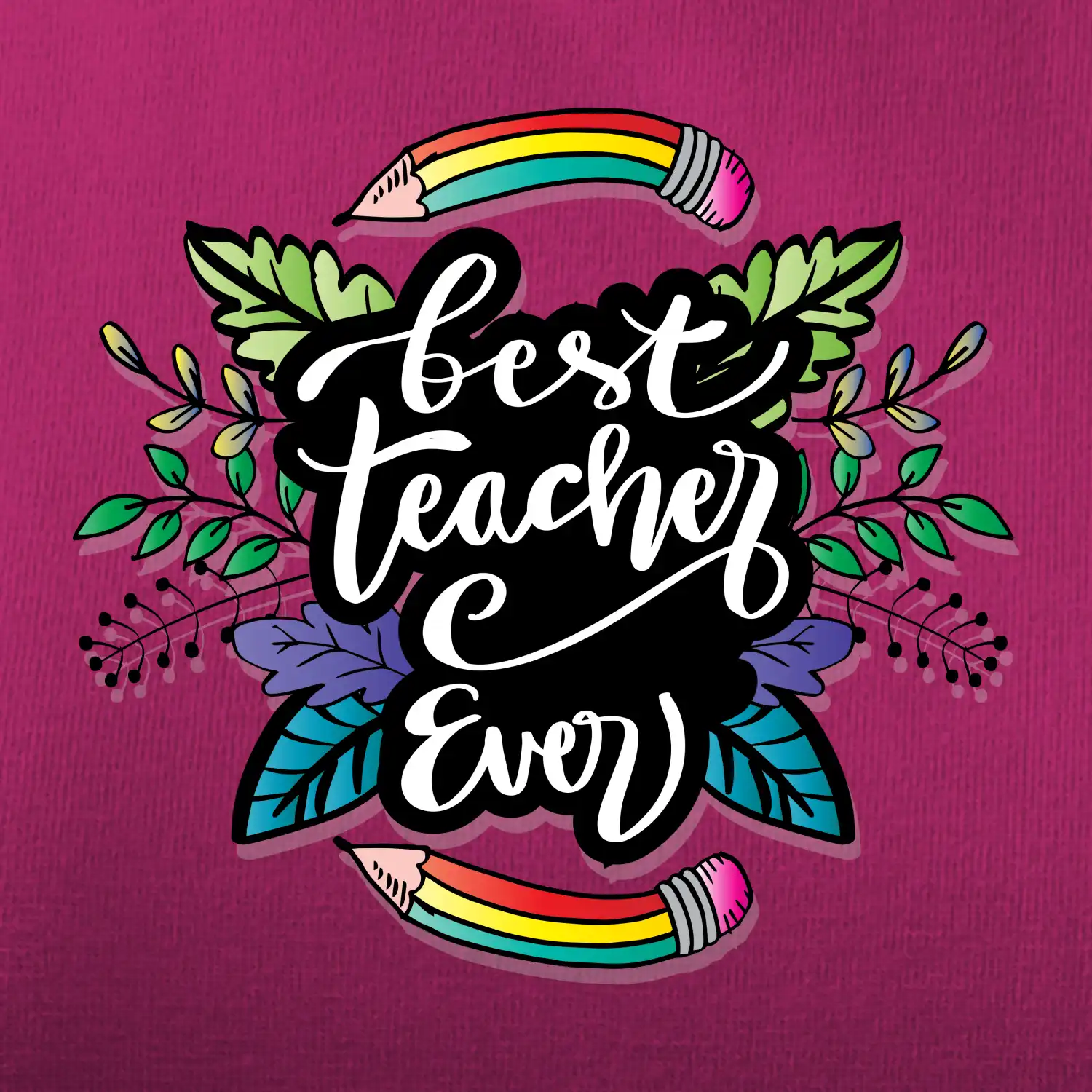 Barevné tužky best teacher ever