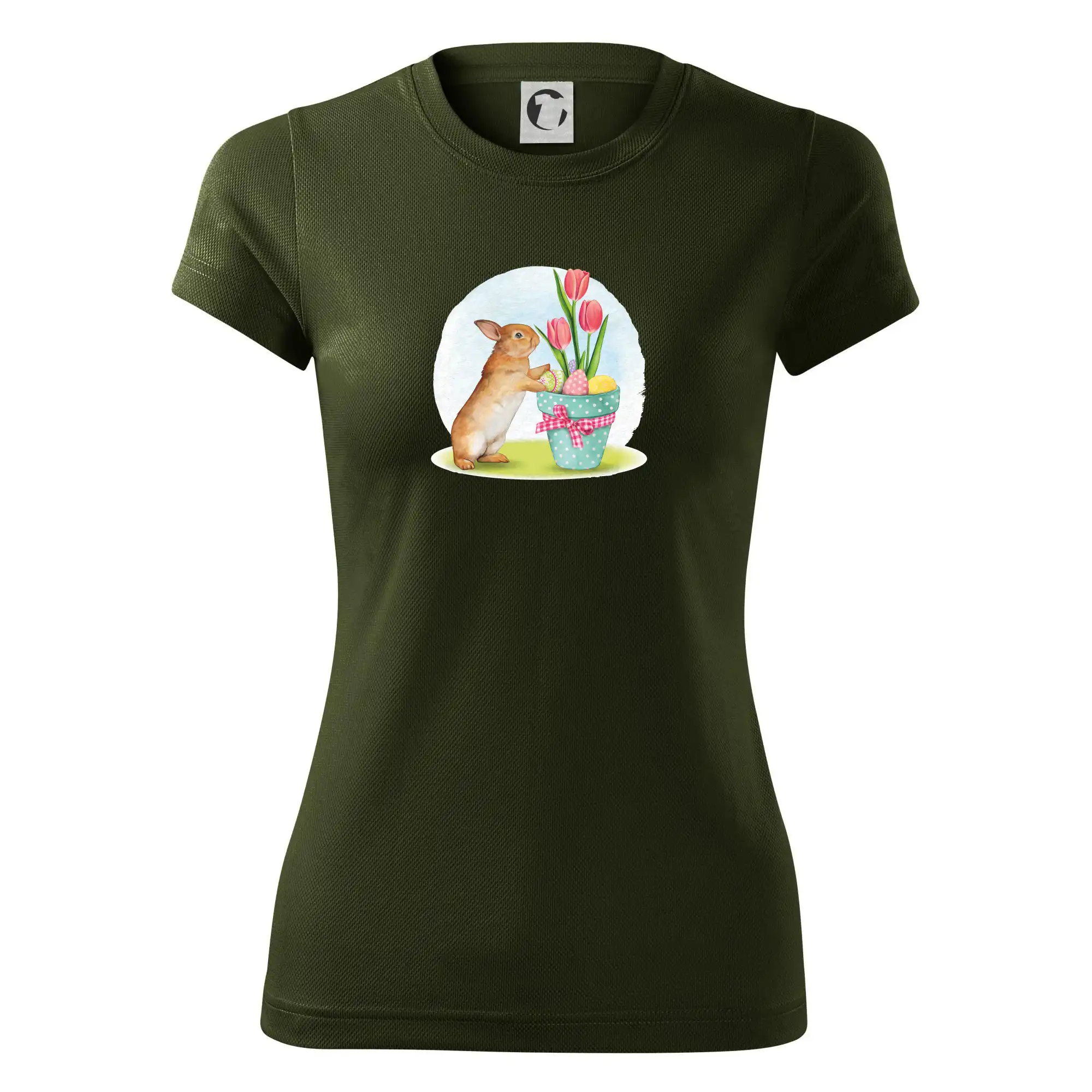 Velikonoční zajíček tulipány