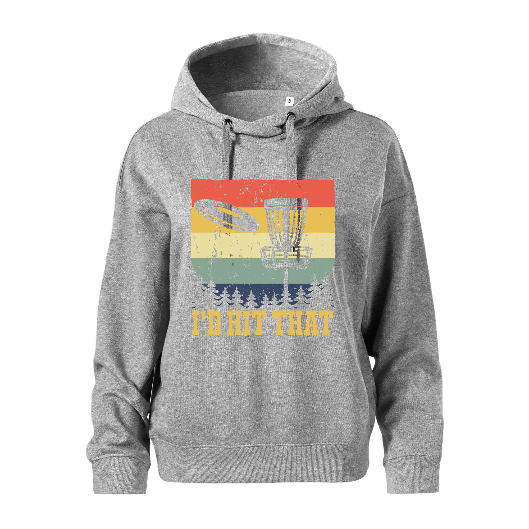 Disc golf player retro vintage