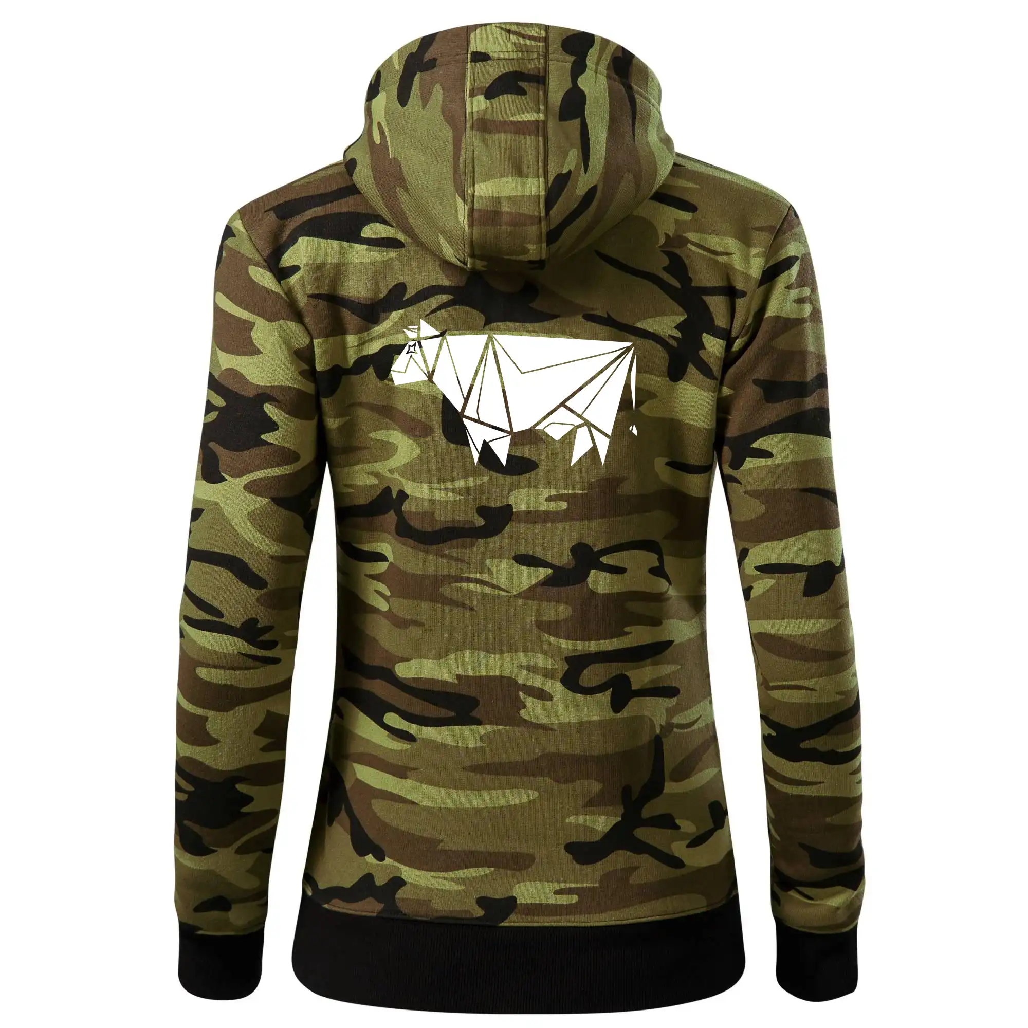 Origami kráva z boku