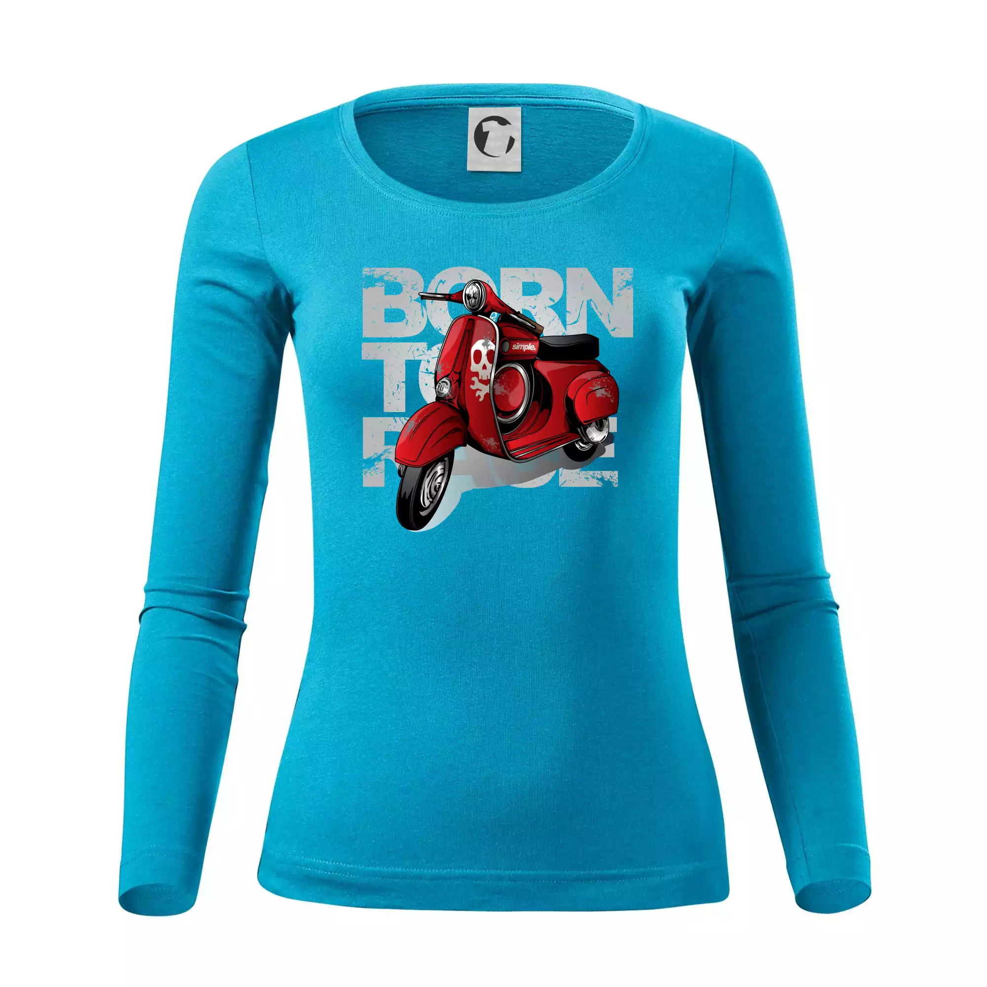 Scooter born to ride red