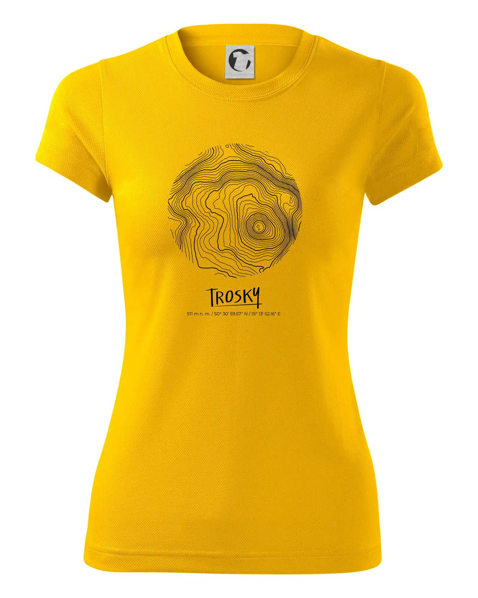 Trosky - vrstevnice v kruhu