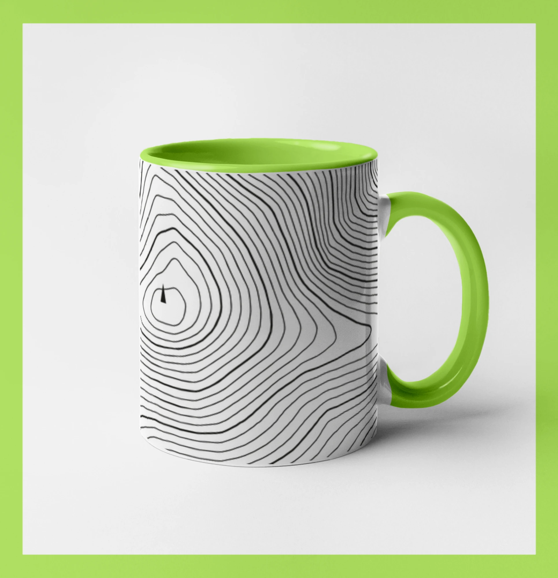 Praděd - vrstevnice v obdélníku