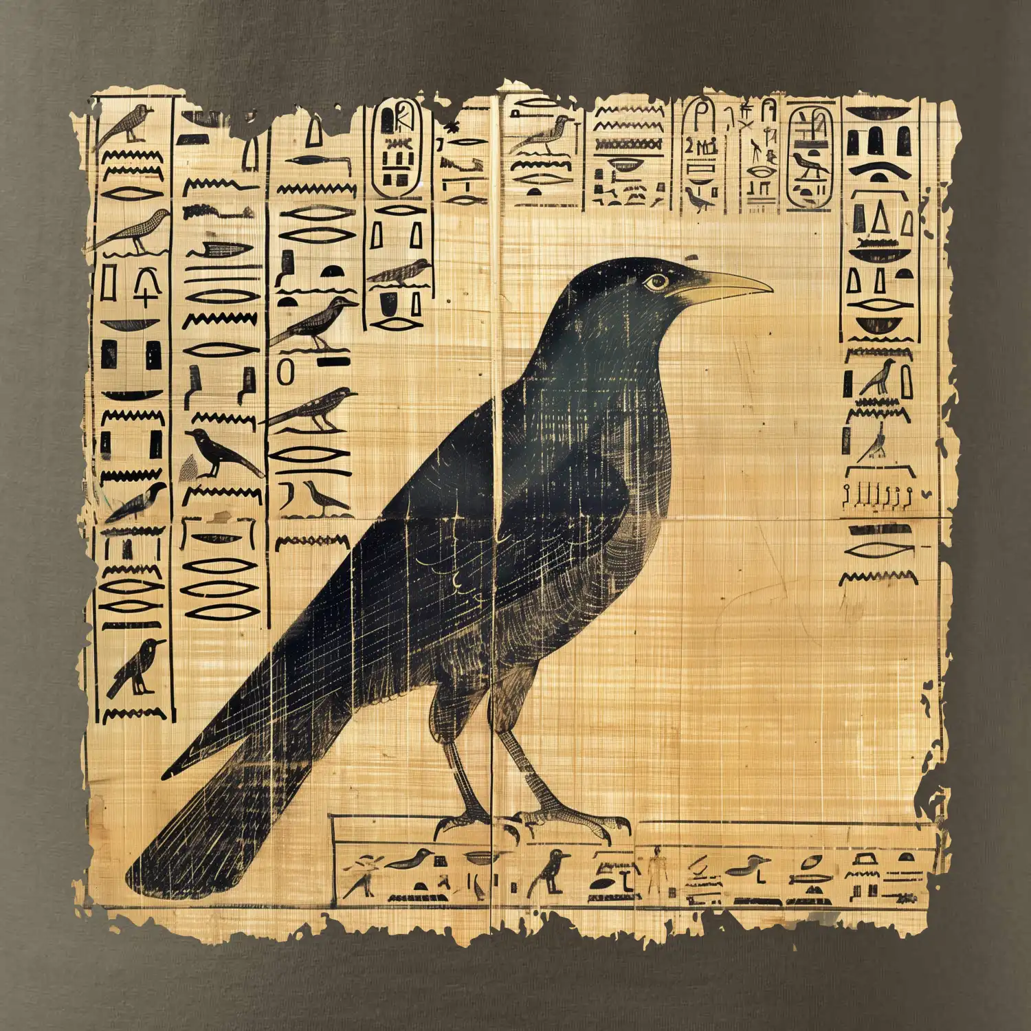 Egyptské hieroglyfy pták