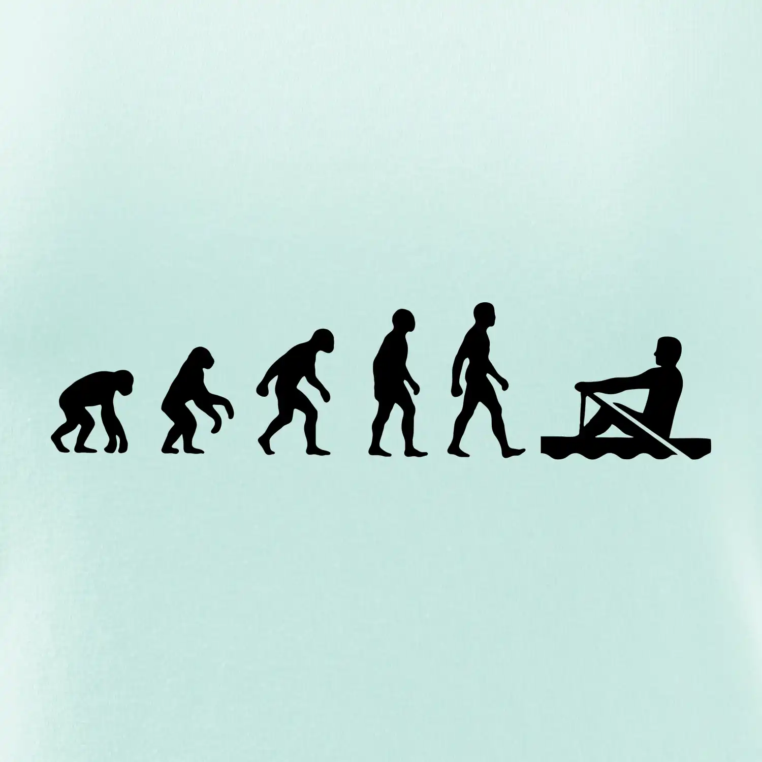 Evoluce veslování 1 človek