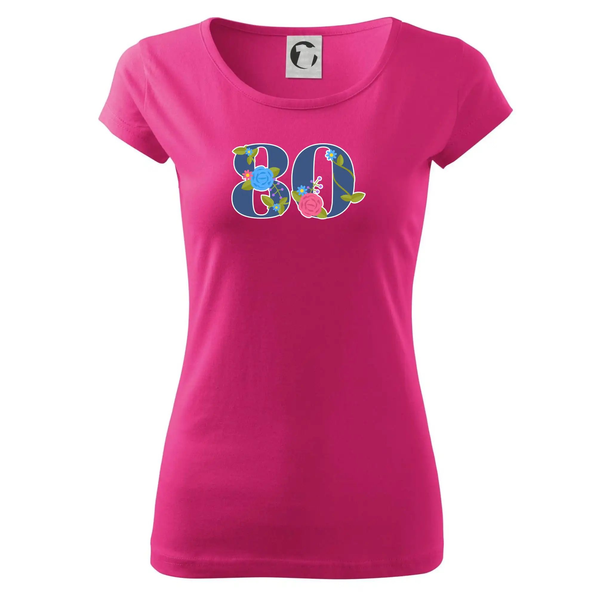 Květinové číslo kreslené - 80