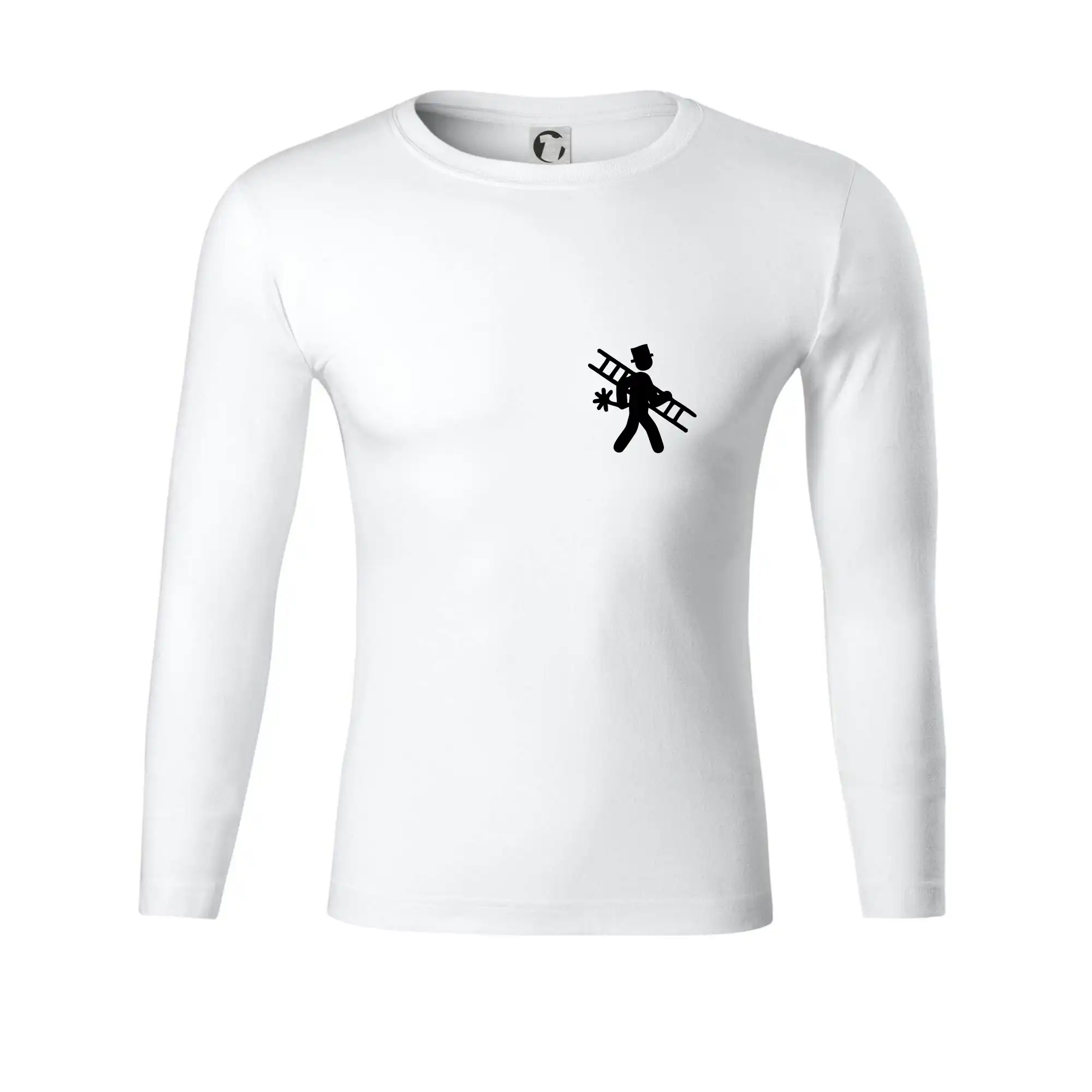 Kominík logo + nápis na zádech