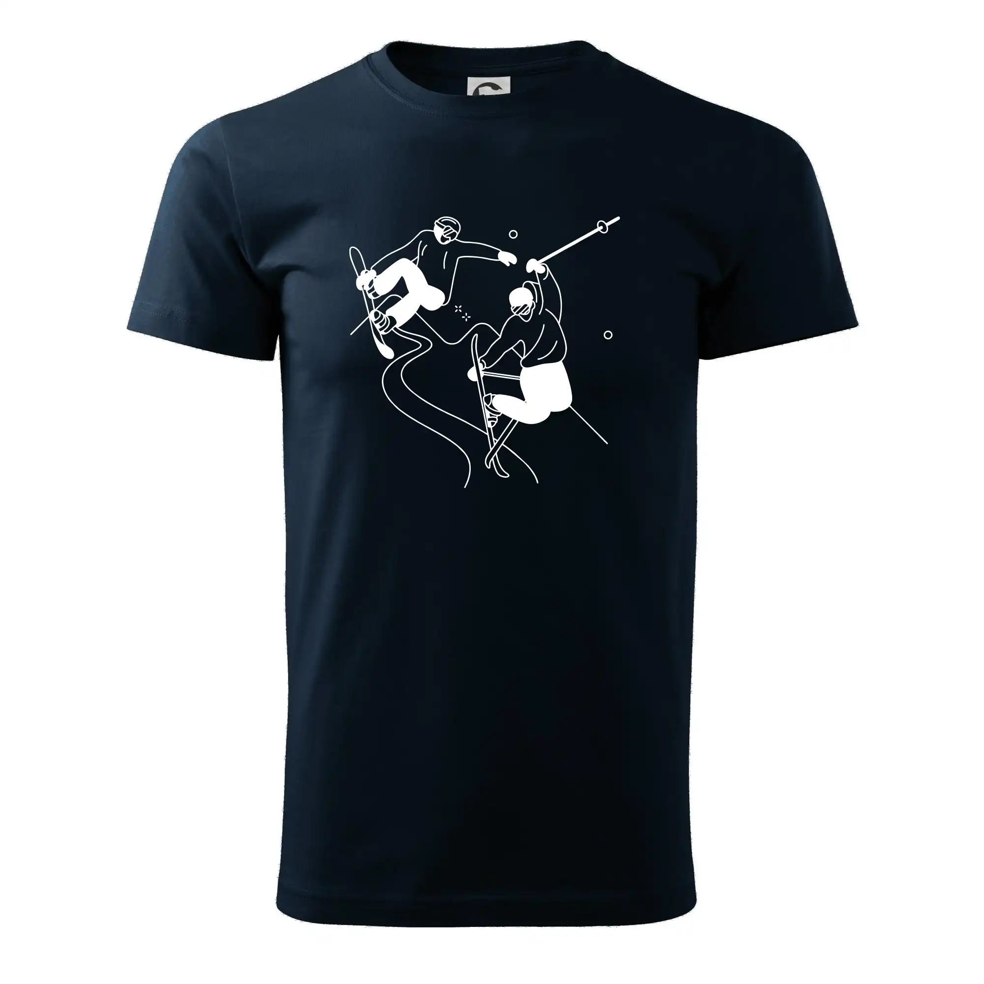 Lyžovaní - kresleny obrázek