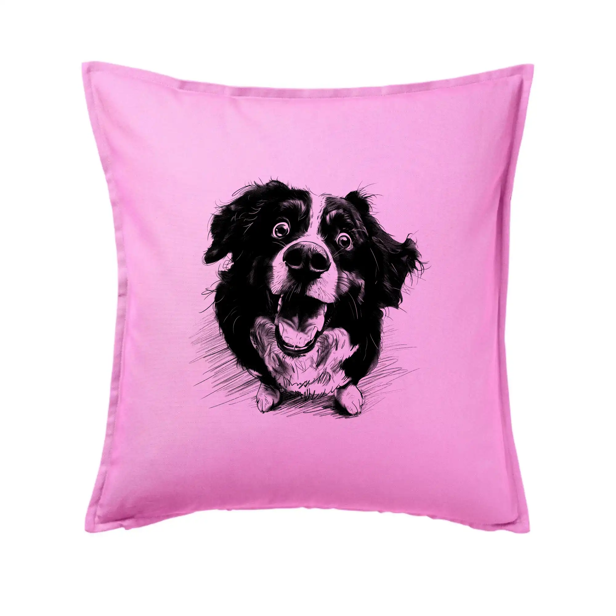 Černobílá karikatura Bernský salašnický pes